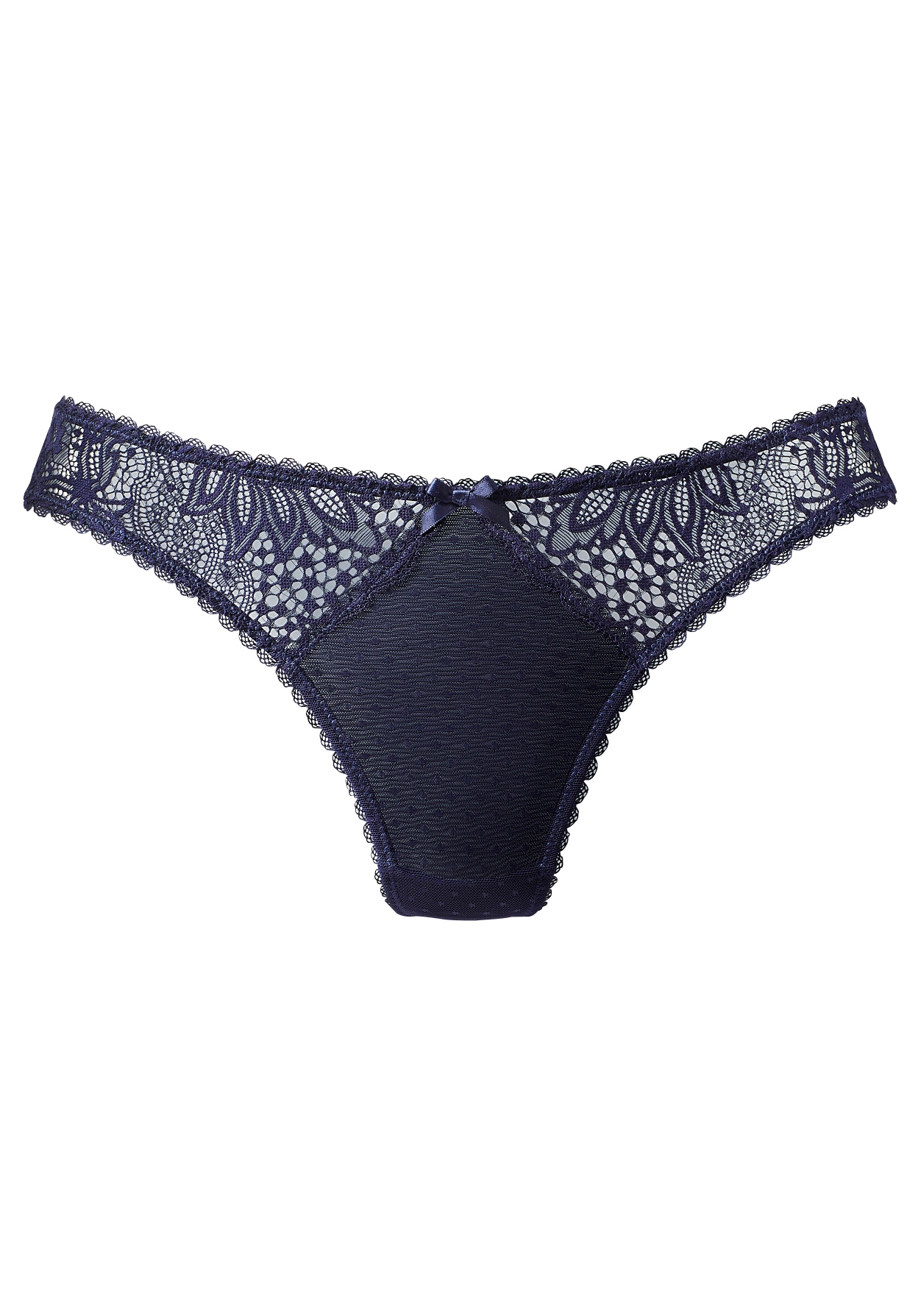 Vivance String, mit seitlichen Spitzeneinsätzen in blumiger Optik