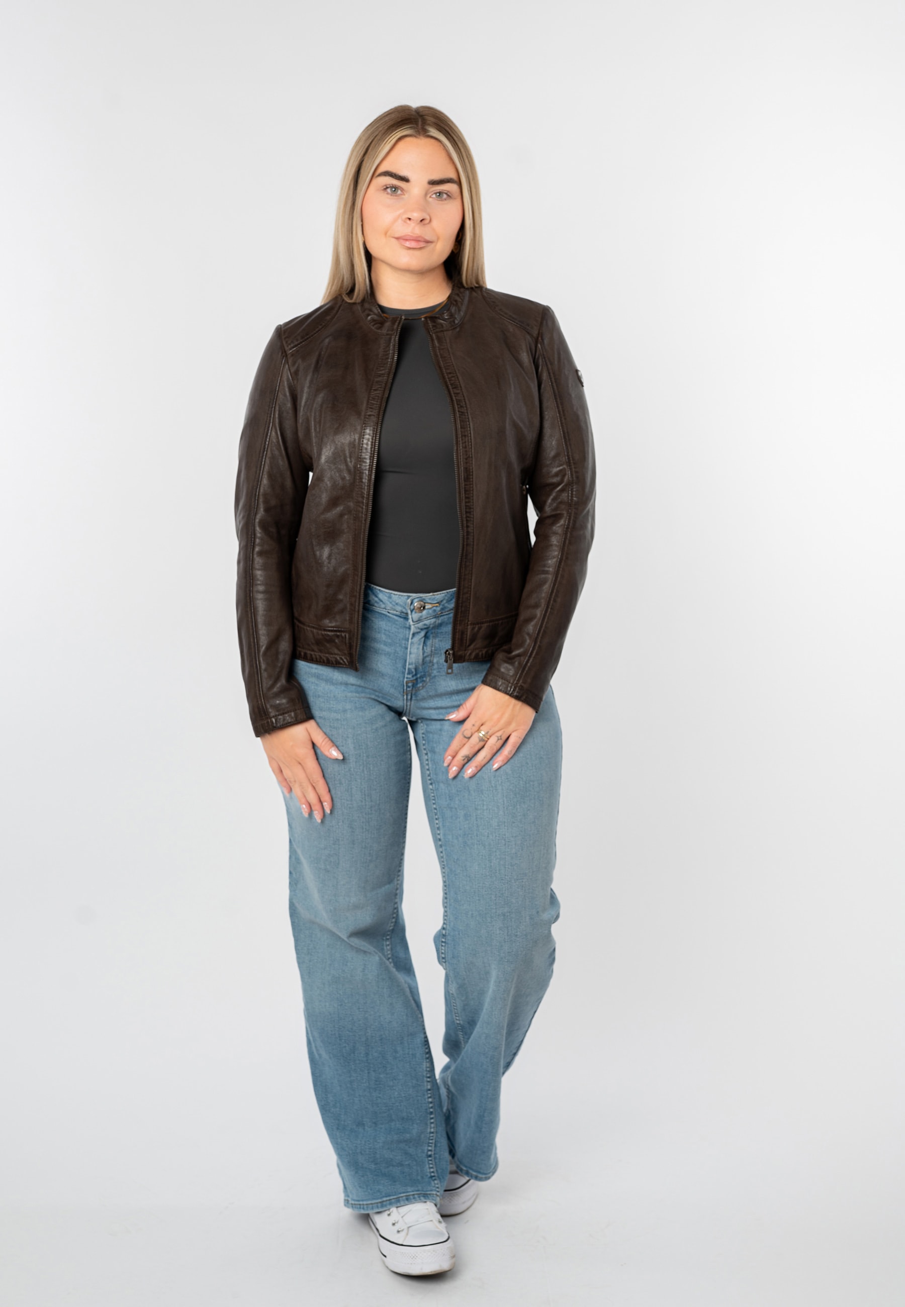 Mauritius Lederjacke »MWYouvie« mit Stehkragen