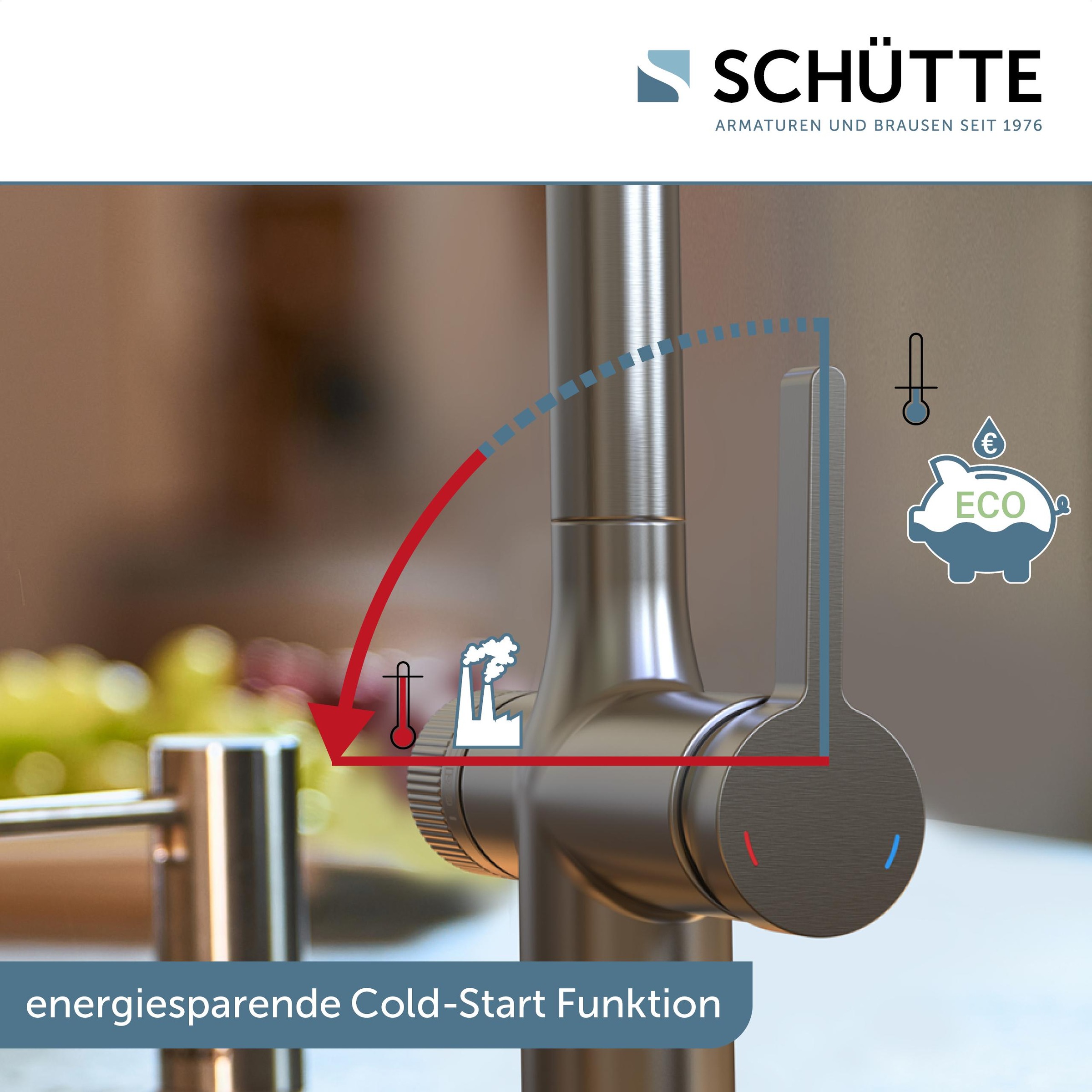 Schütte Küchenarmatur »"AQUADUCT" Sprudelwasser-Spültischarmatur« mit Kühlsystem, Filter, Filterkopf und handelsüblicher CO2-Kartusche
