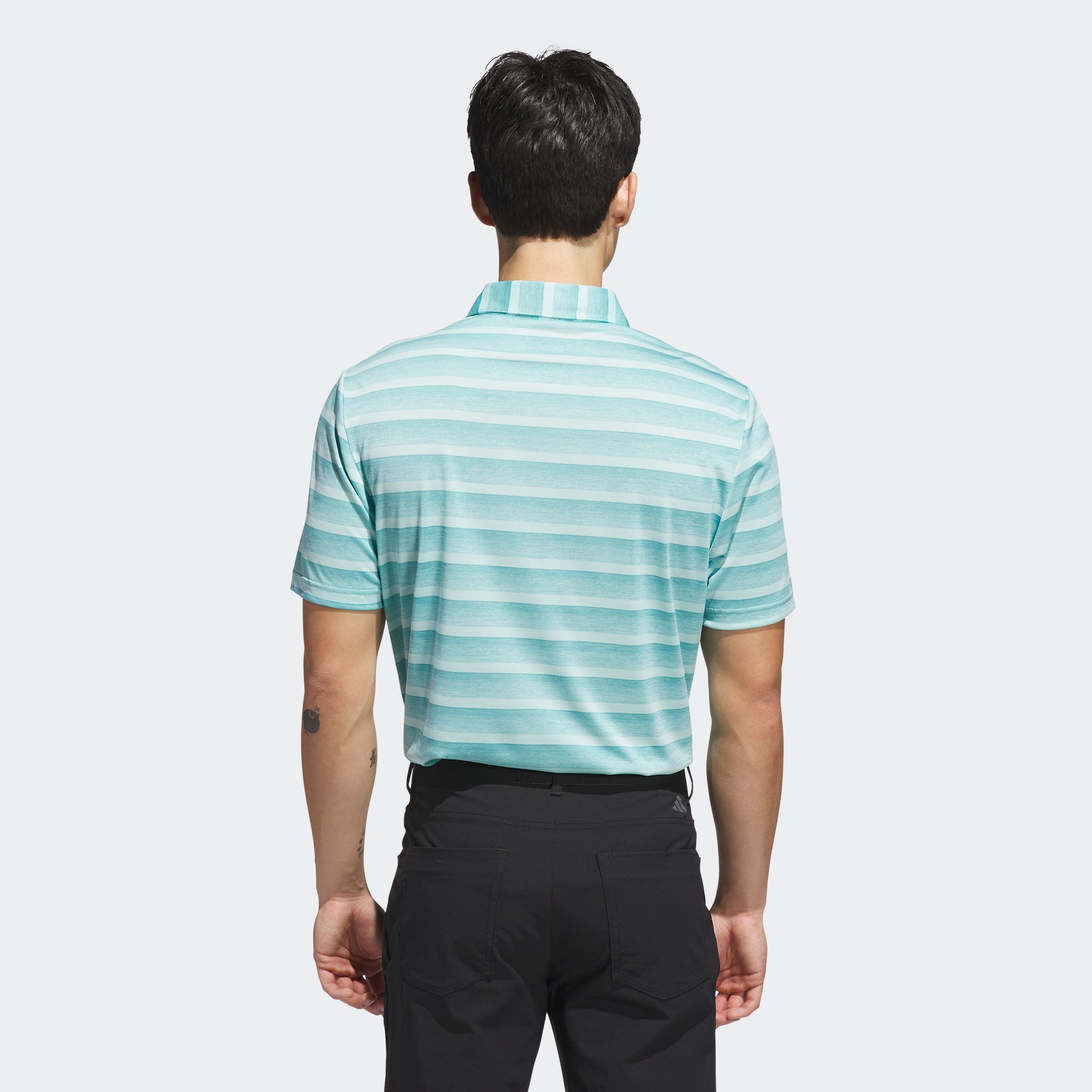 adidas Performance Poloshirt »2 COLOR STRIPE« klassischer Stil, mit Allover-Print, aus Pikeematerial