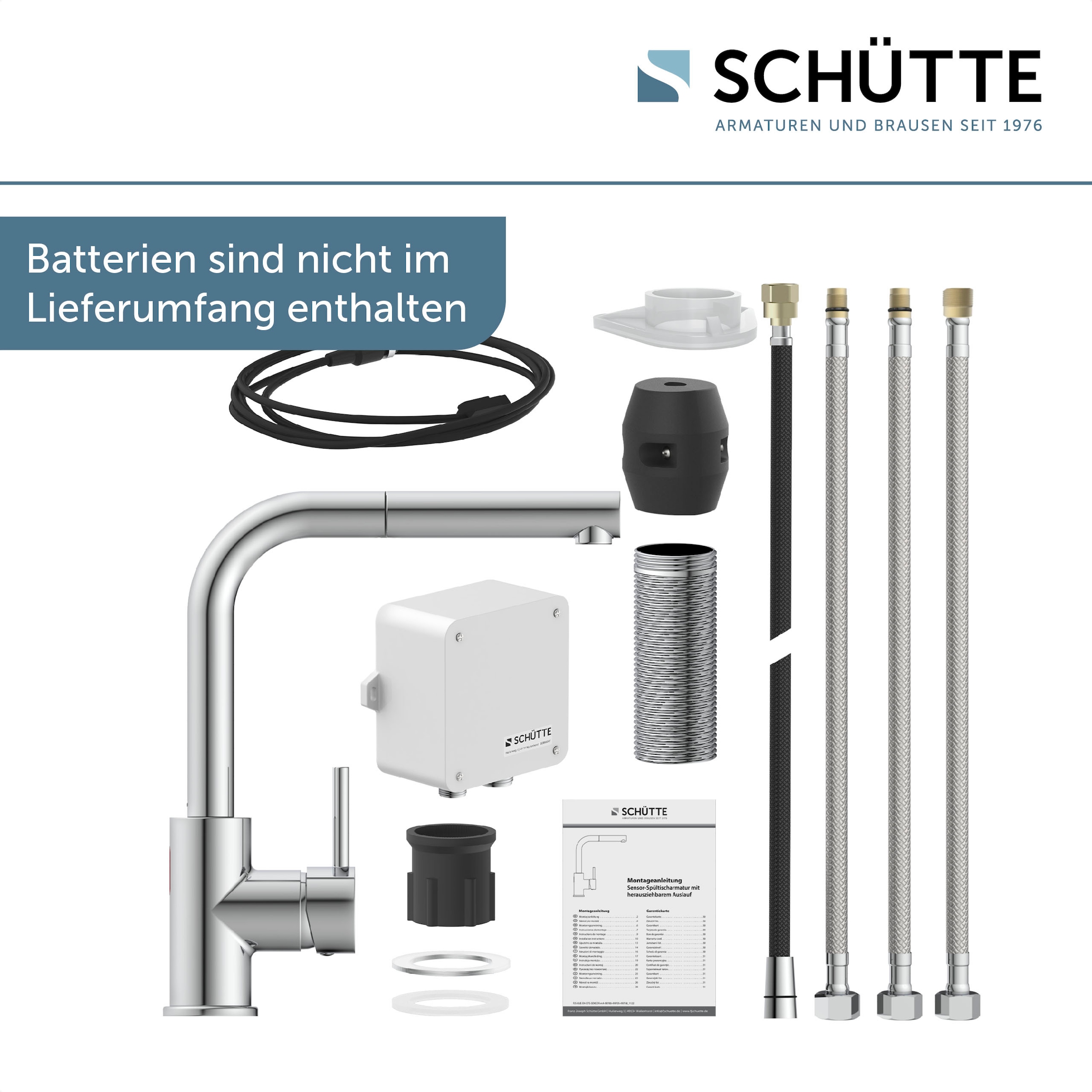 Schütte Spültischarmatur »VITAL« 1 Stk. tlg. Infrarottechnologie/Cold-Start-Fkt./360° schwenkbar /Eco-Click-Fkt.