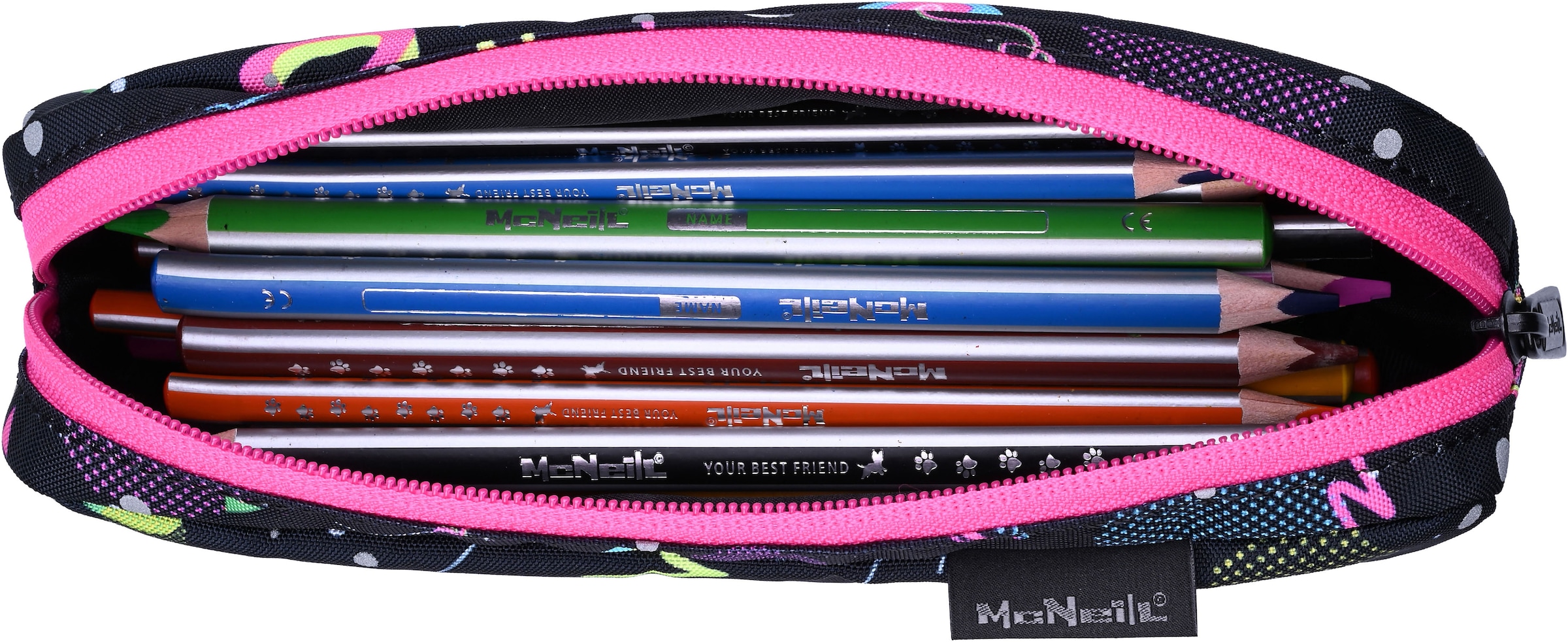 McNeill Schulranzen »Primo, inkl. Etui, Turnbeutel,« Reflektierende Streifen auf den Schultergurten;Retroreflektierende Flächen