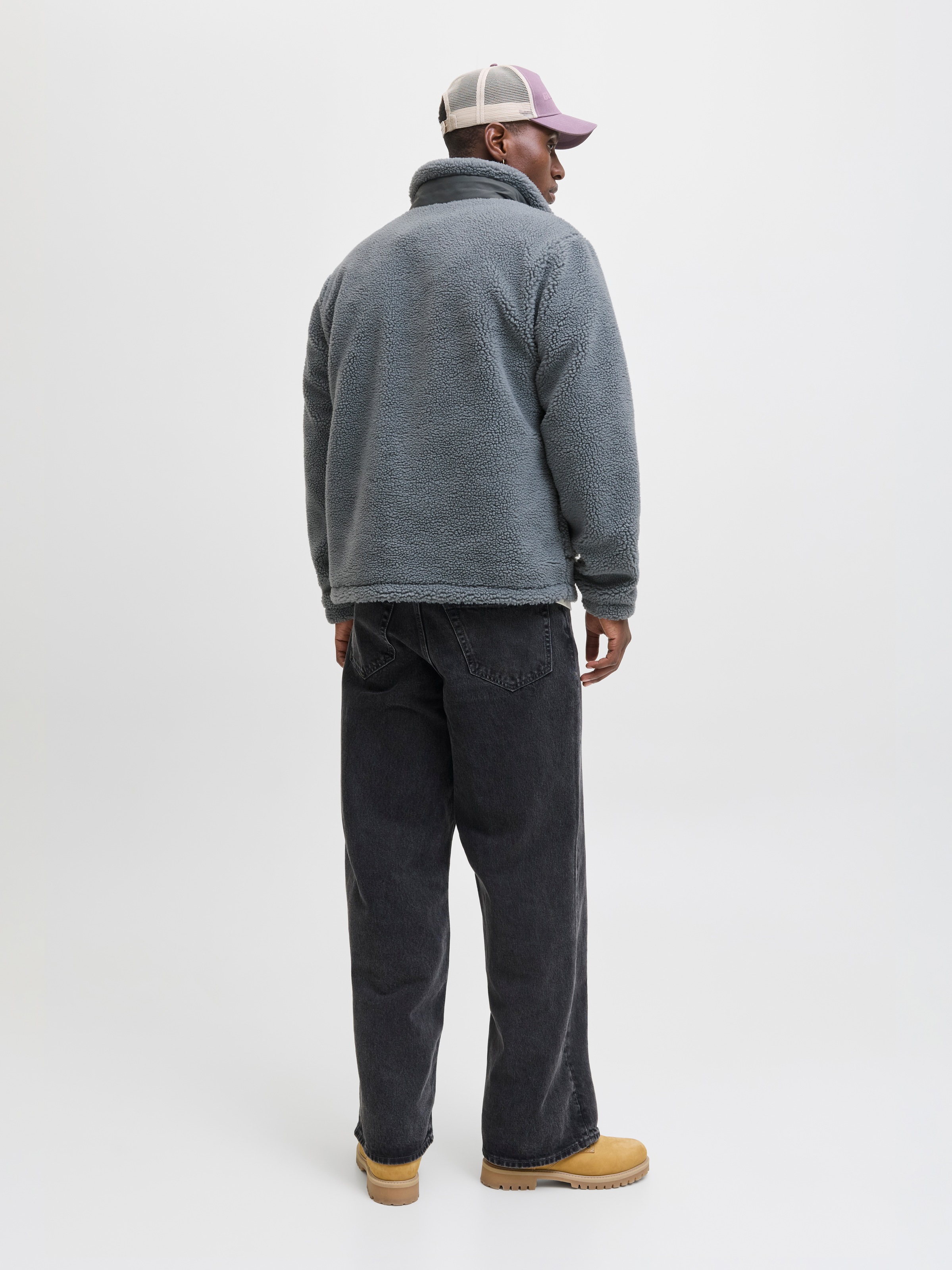 Jack & Jones Fleecejacke »JJESOHO TEDDY JACKET NOOS« ohne Kapuze