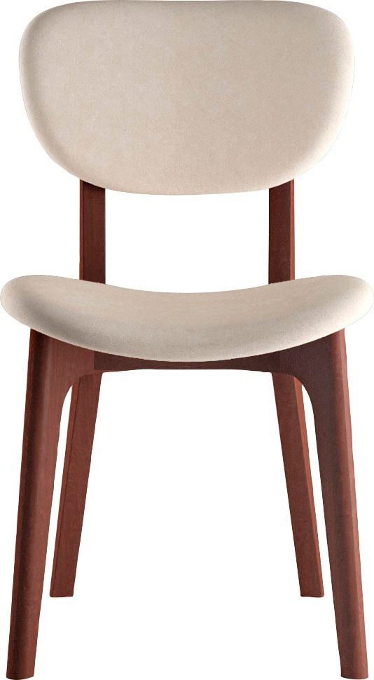 INOSIGN Stuhl »COZY Made in Italy«, (Set), 2 St., Microfaser, Gestell in Buche, Kirsch- oder Nussbaum, Massivholz, Design Stuhl