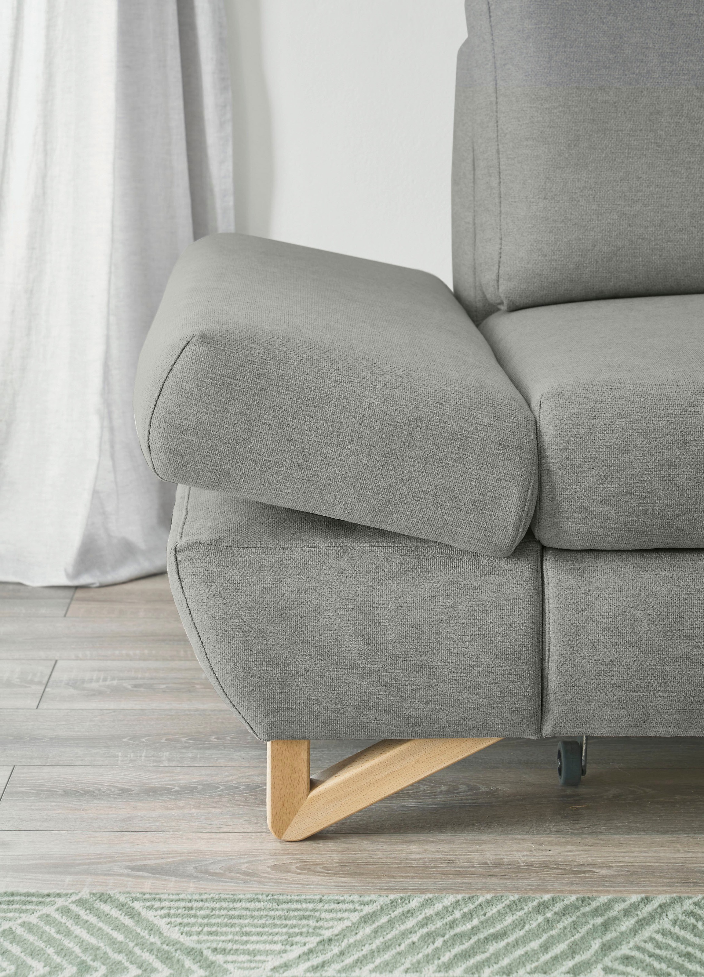 INOSIGN Ecksofa »City/Giron, L-Form,«, verstellbare Armlehnen mit Rasterfunktion