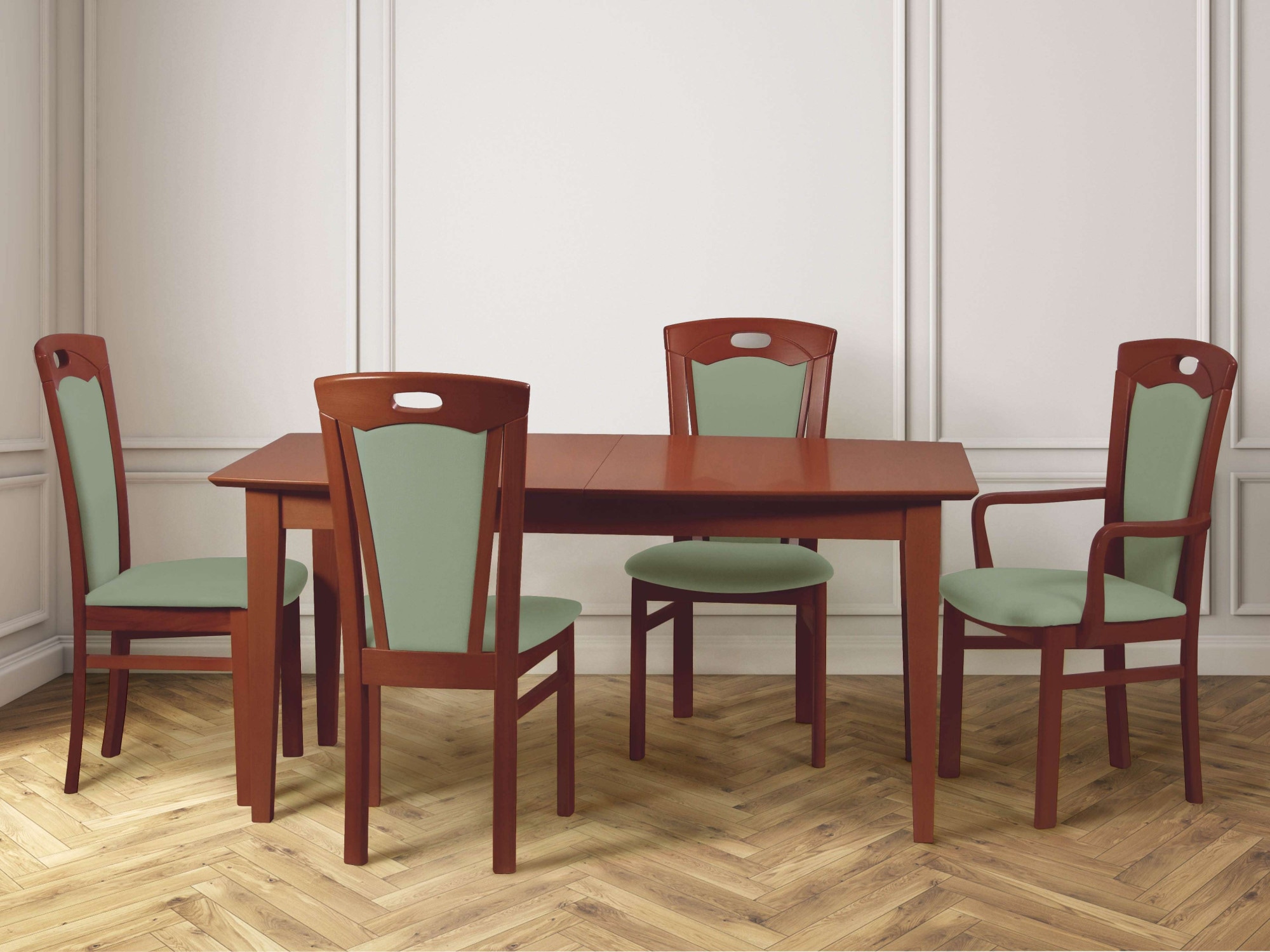 Home affaire Esszimmerstuhl »FERDI Made in Italy, Massivholz« (Set) 2 Stk.Bezug Feinstruktur (wasser- und fleckabweisend) oder Struktur