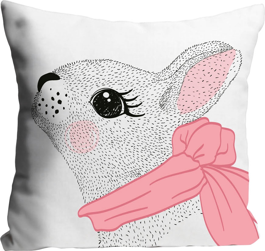 queence Dekokissen »Aristeas« mit einem Hasen mit Schal
