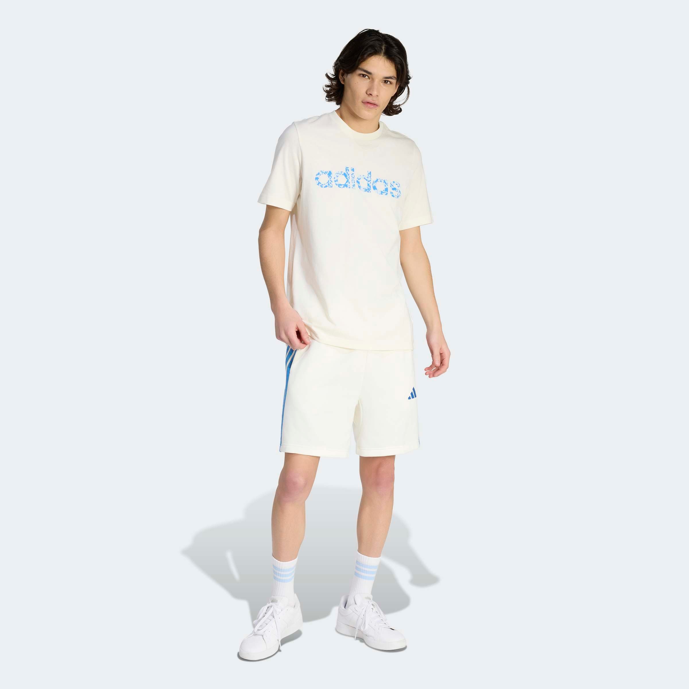 adidas Sportswear Shorts »ESSENTIALS 3-STREIFEN FRENCH TERRY«  für Laufaktivitäten und sportliche Anlässe, mit Kordelverschluss