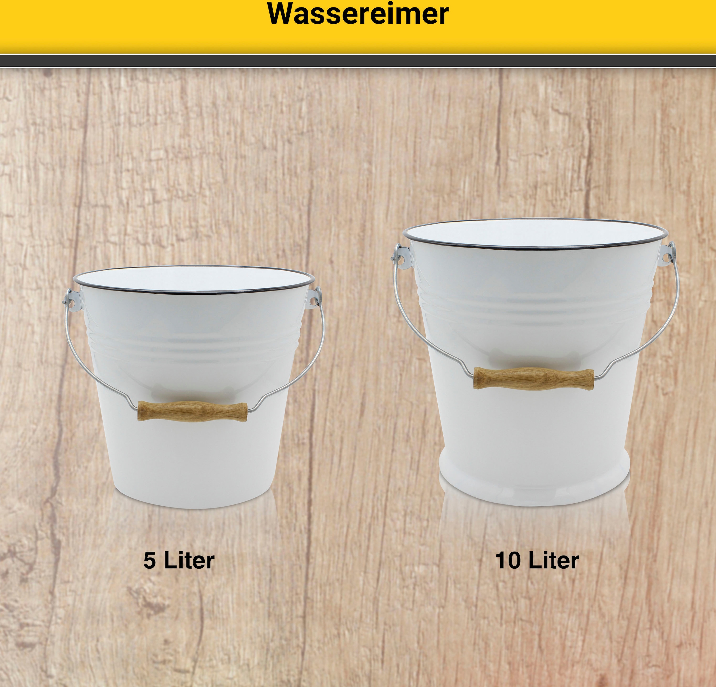 Krüger Putzeimer, (1 tlg.), Emaille, 5 Liter