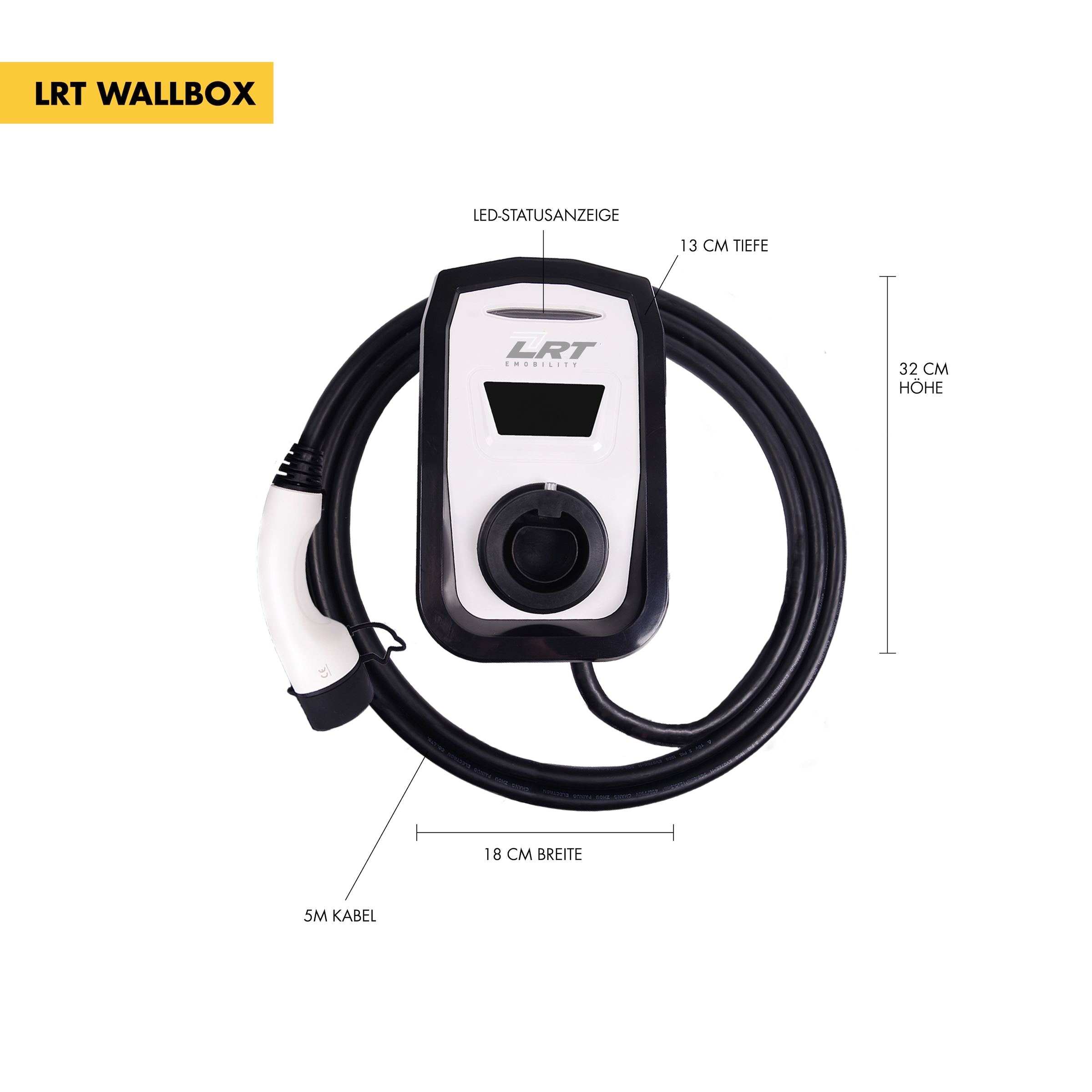 LRT E-Mobility Elektroauto-Ladestation »AC03C, Home Essential 22«, geeignet für Innen- und Außenbereich (Garage, Carport)