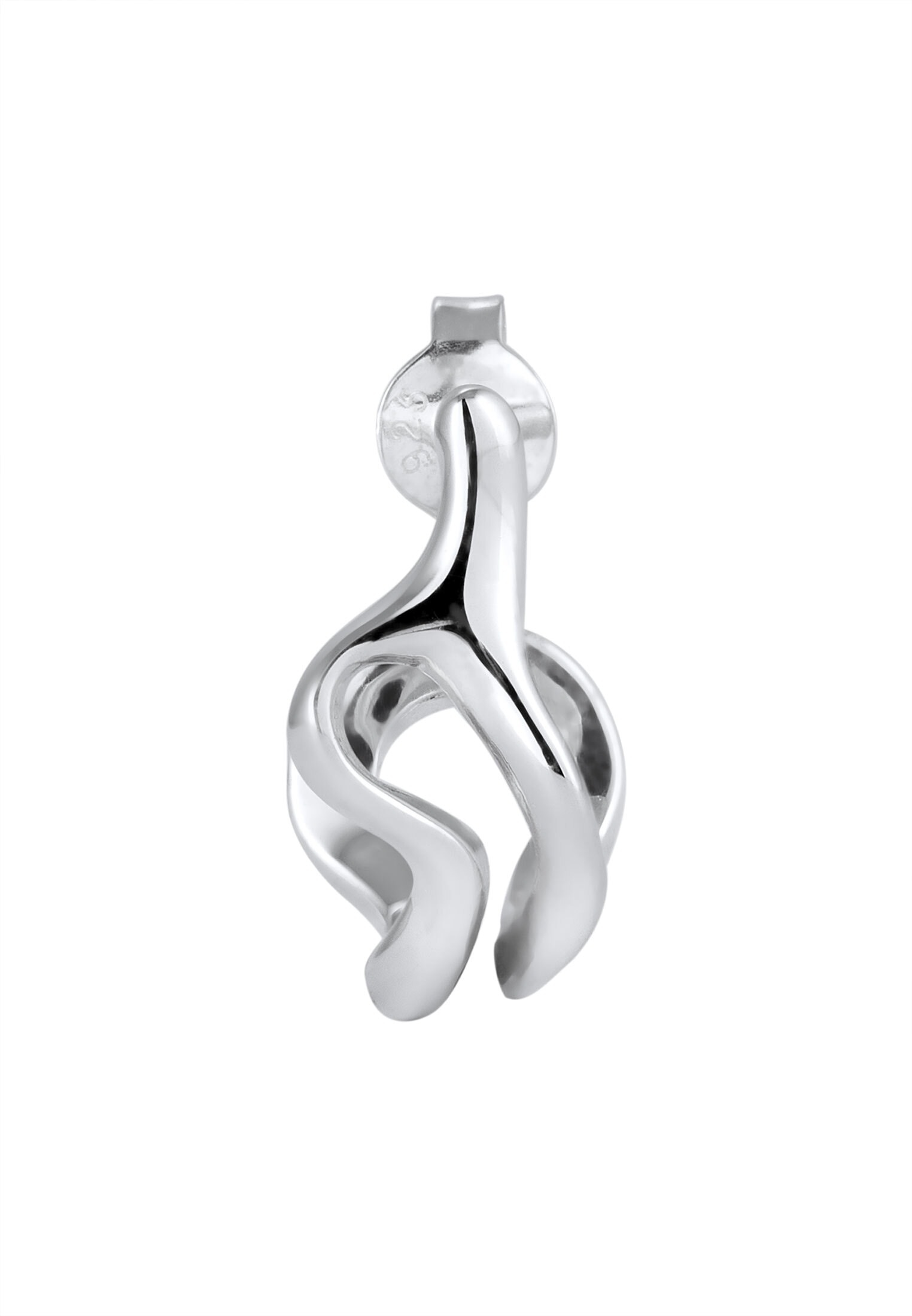 Kuzzoi Paar Creolen »Ohrringe Ohrstecker Single Creole 925 Sterling Silber«