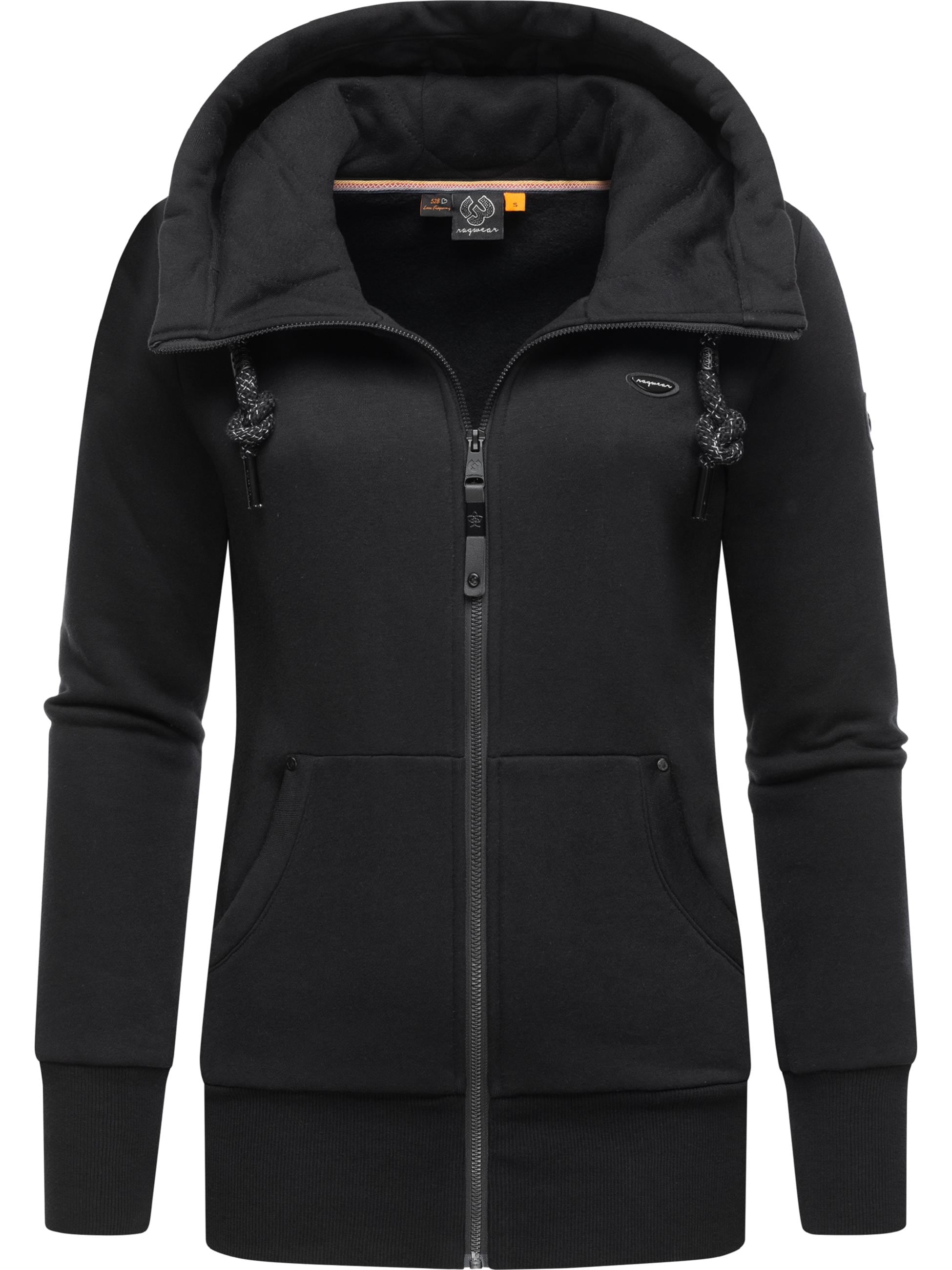 Ragwear Sweatjacke »Sweatjacke Neska Zip«, sportlicher Damen Hoodie mit Kapuze