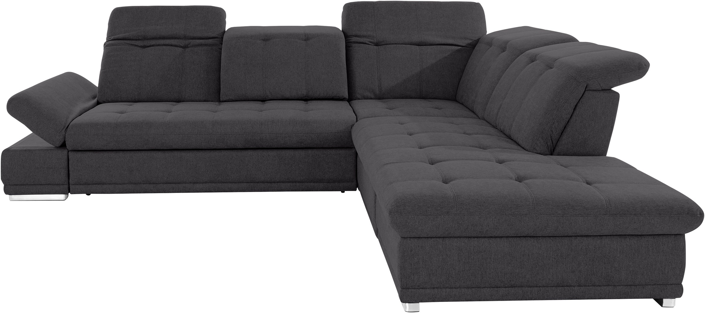 COTTA Ecksofa »Holiday L-Form mit Sitztiefen-, Armteil- und Kopfteilverstellung«, wahlweise mit Bettfunktion & Bettkasten