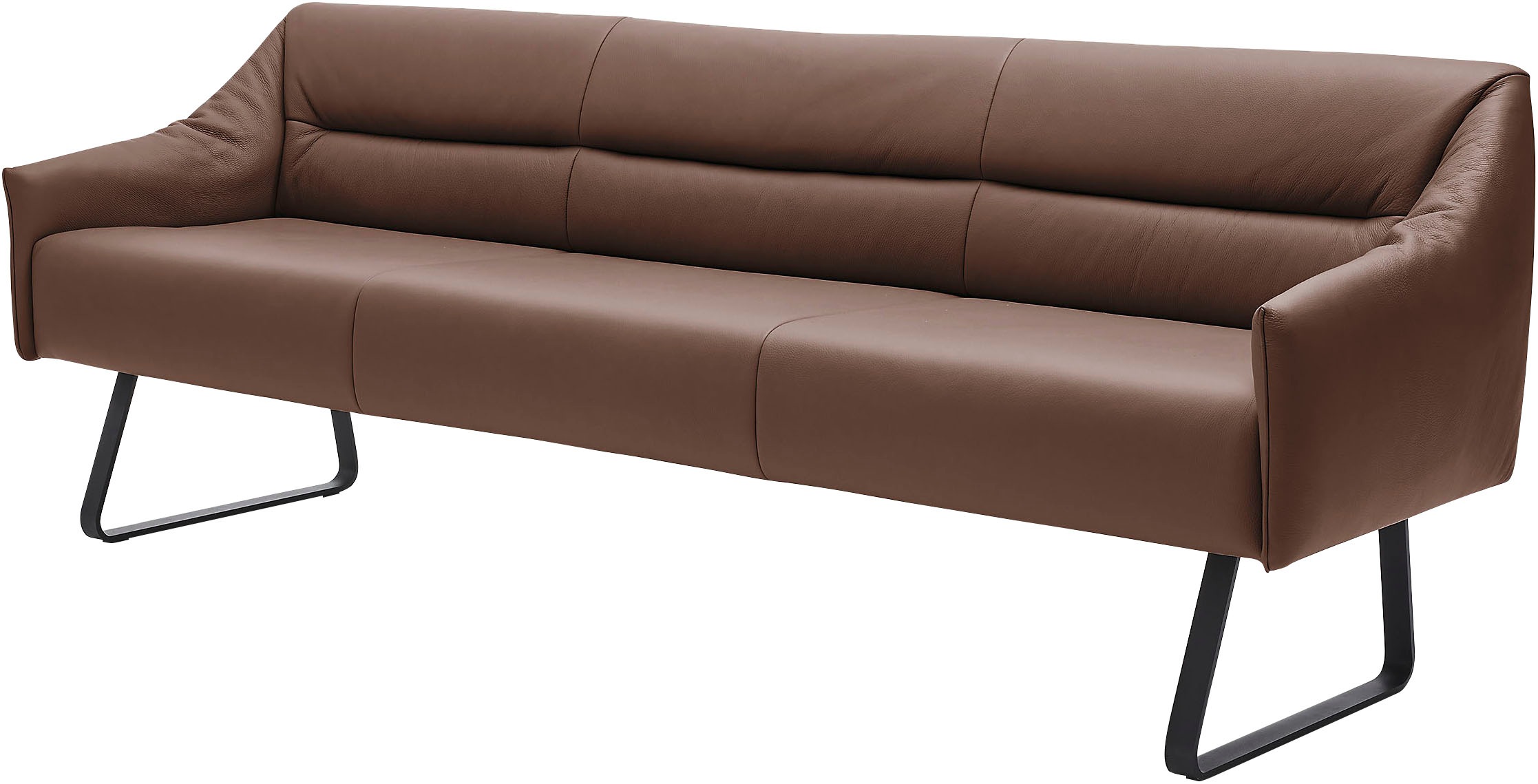 Musterring Essbank »JustB! SP500«, (1 St.), Metallkufe schwarz, verschiedene Farben, Breite 220 oder 250 cm