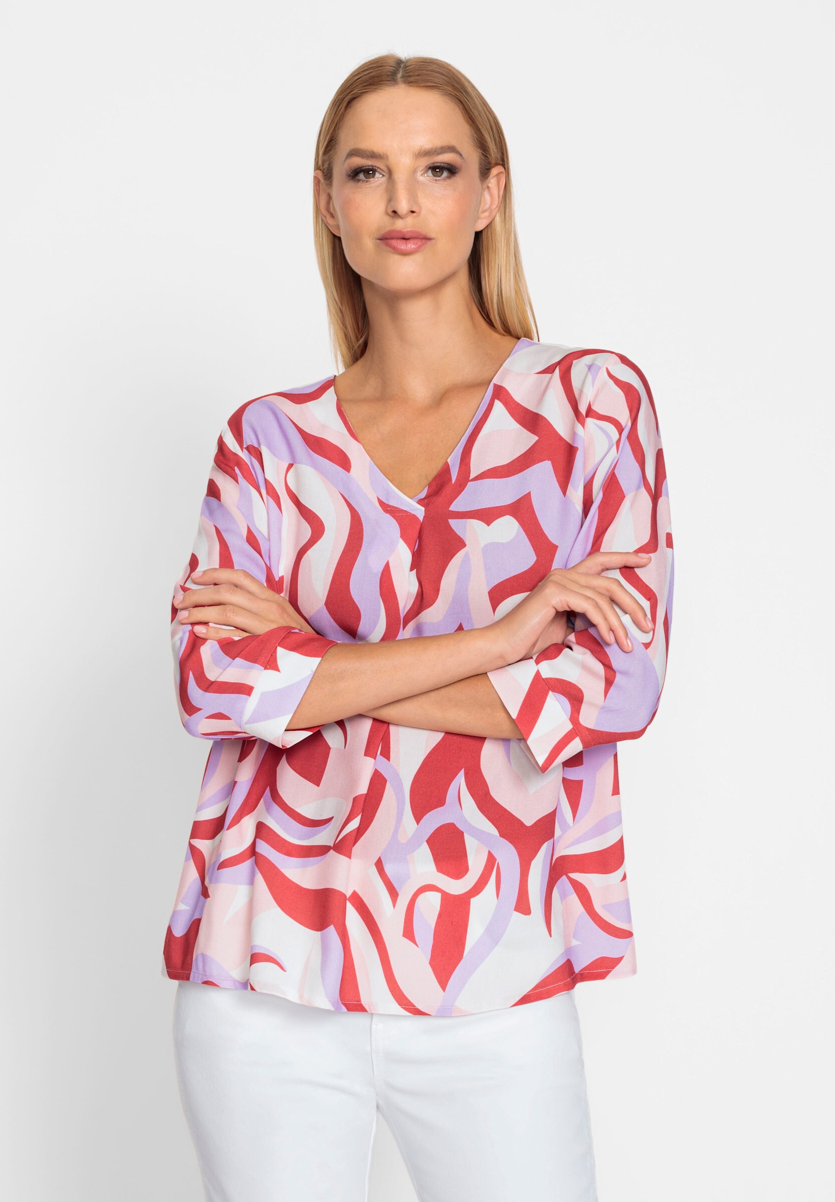heine Schlupfbluse »Druckbluse Druckbluse aus reiner Viskose«