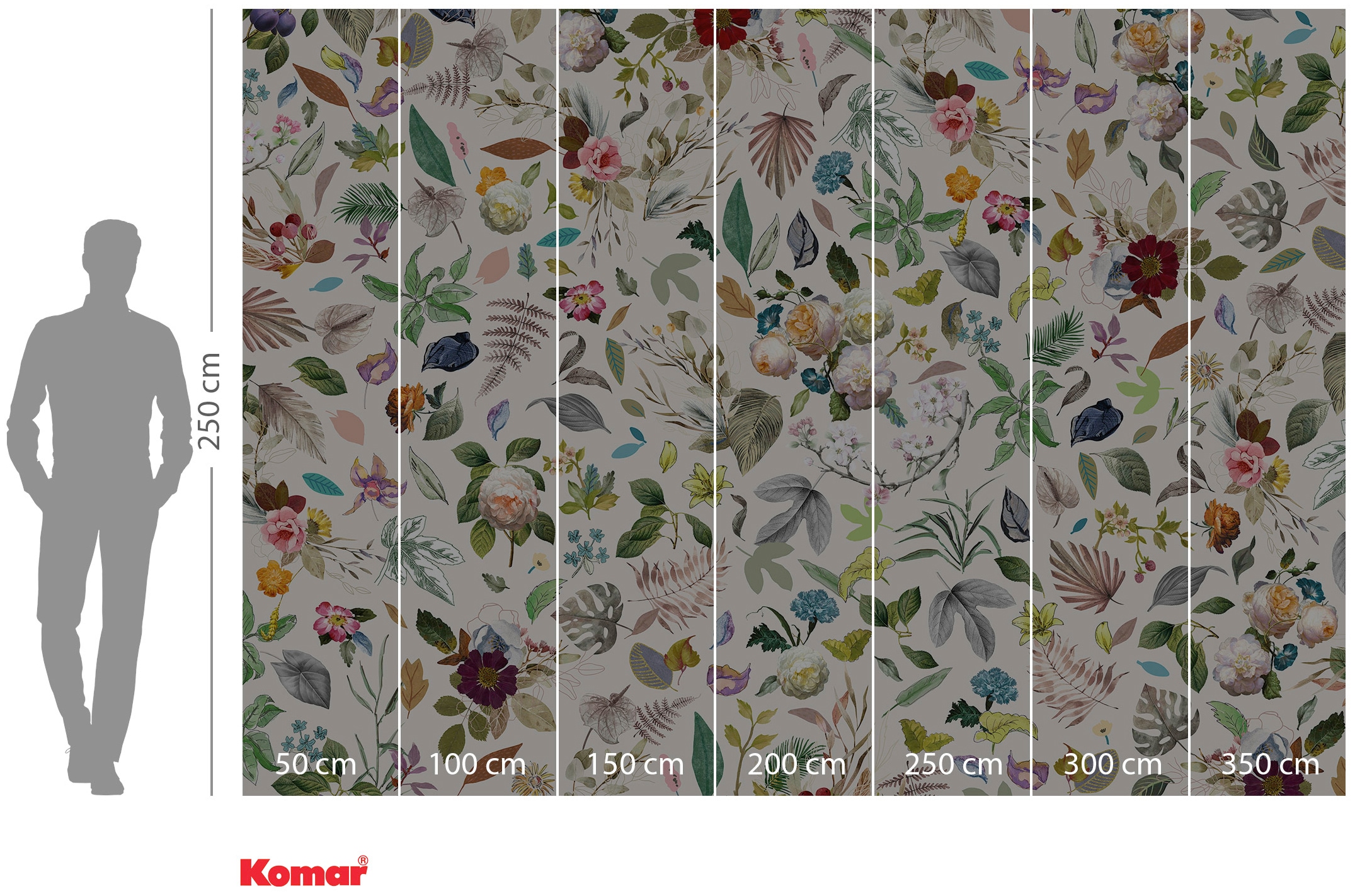 Komar Vliestapete »Digitaldruck Vlies -  Les Quatre Saisons - Größe 350 x 250 cm« bedruckt glatt Wohnzimmer, Schlafzimmer