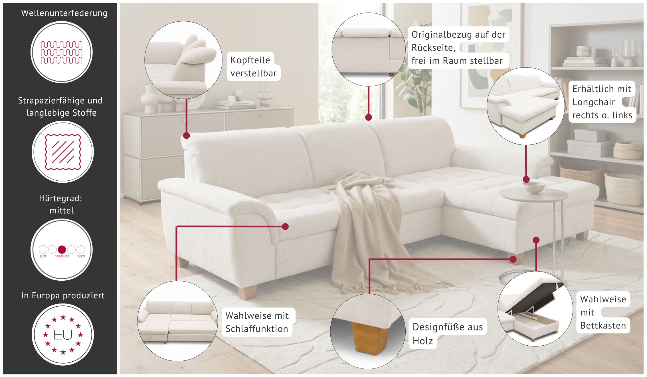 OTTO home Ecksofa »Egedal«