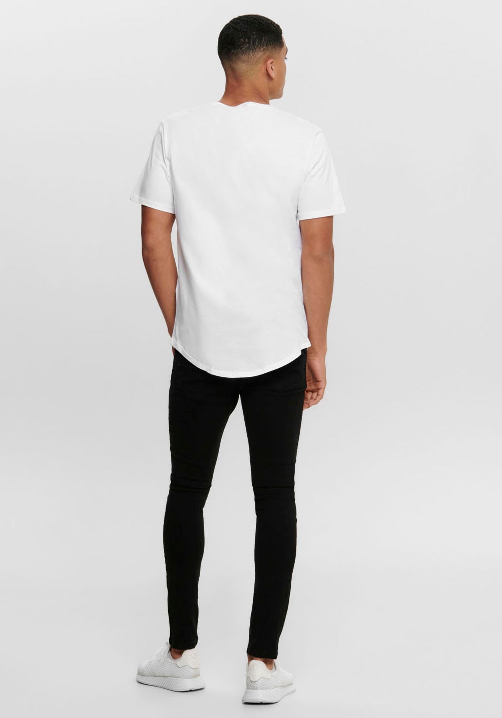 ONLY & SONS Rundhalsshirt »ONSMATT LONGY SS TEE NOOS«