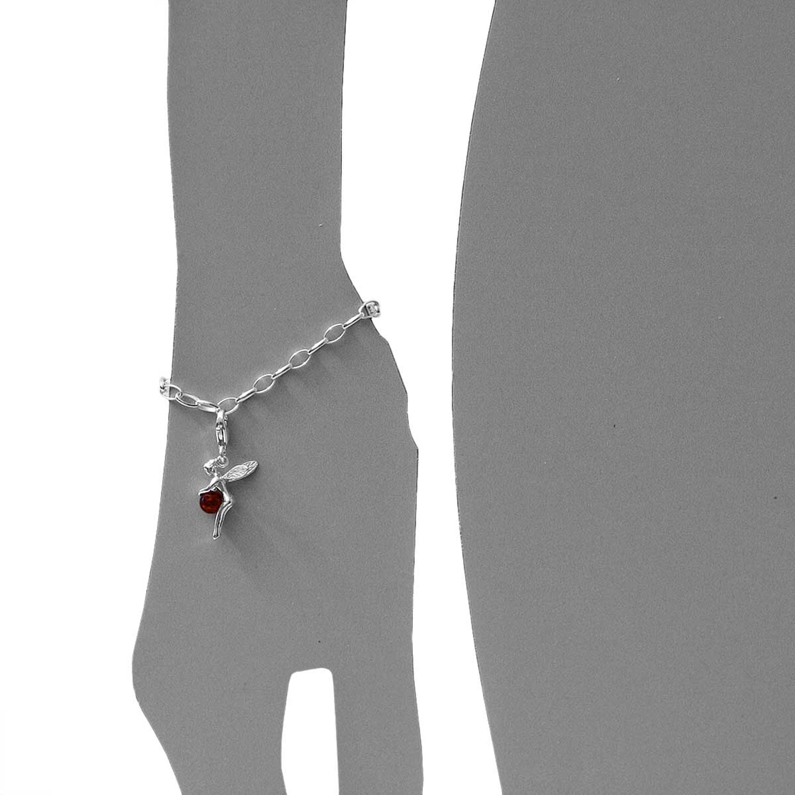 OSTSEE-SCHMUCK Kettenanhänger »- Elfe - Silber 925/000 - Bernstein«