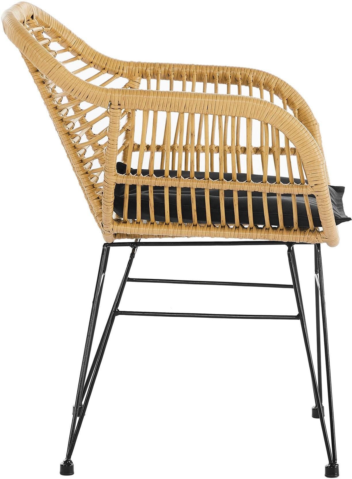 SalesFever Stuhl, Set, 2 in aus Raten bestellen auf wetterfestem St., Rattanoptik Kunststoffgeflecht