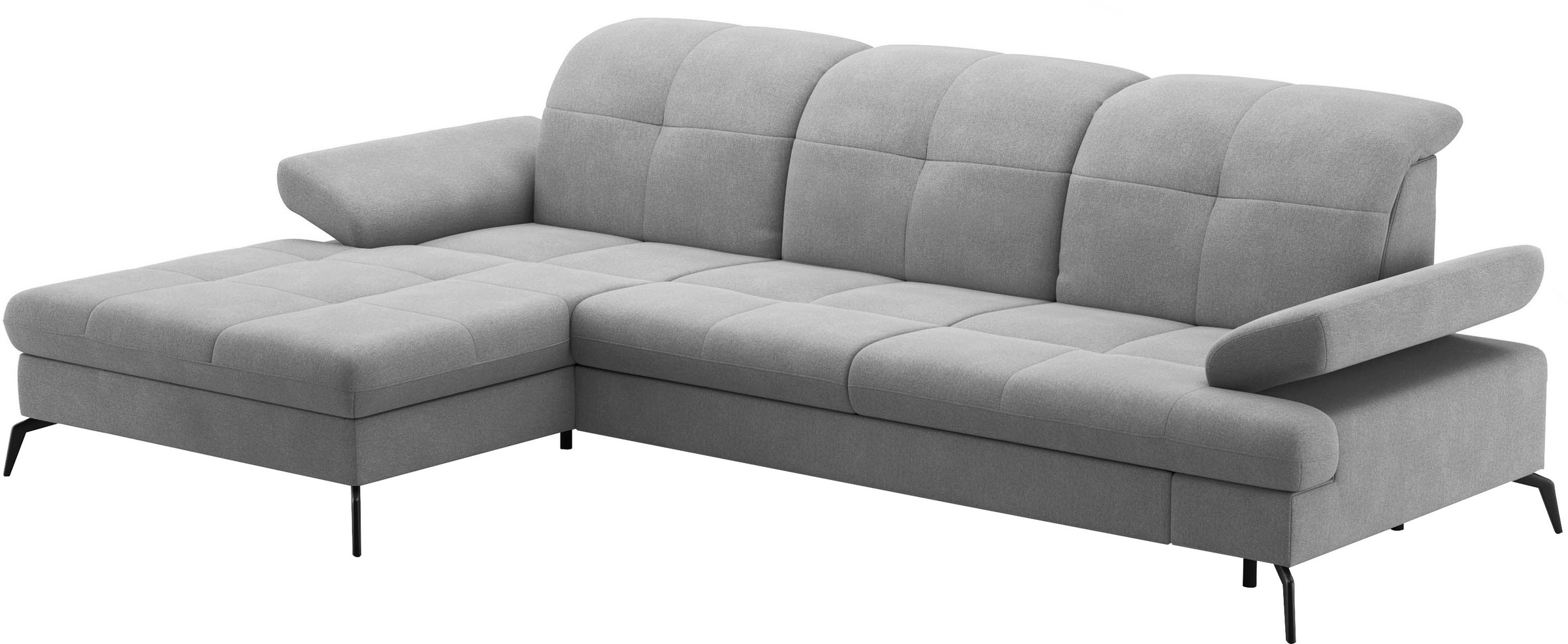sit&more Ecksofa »Amica, L-Form, inkl. Sitztiefenverstellung & Armteilverstellung«, wahlweise mit Bettfunktion, Bettkasten und Kopfteilverstellung