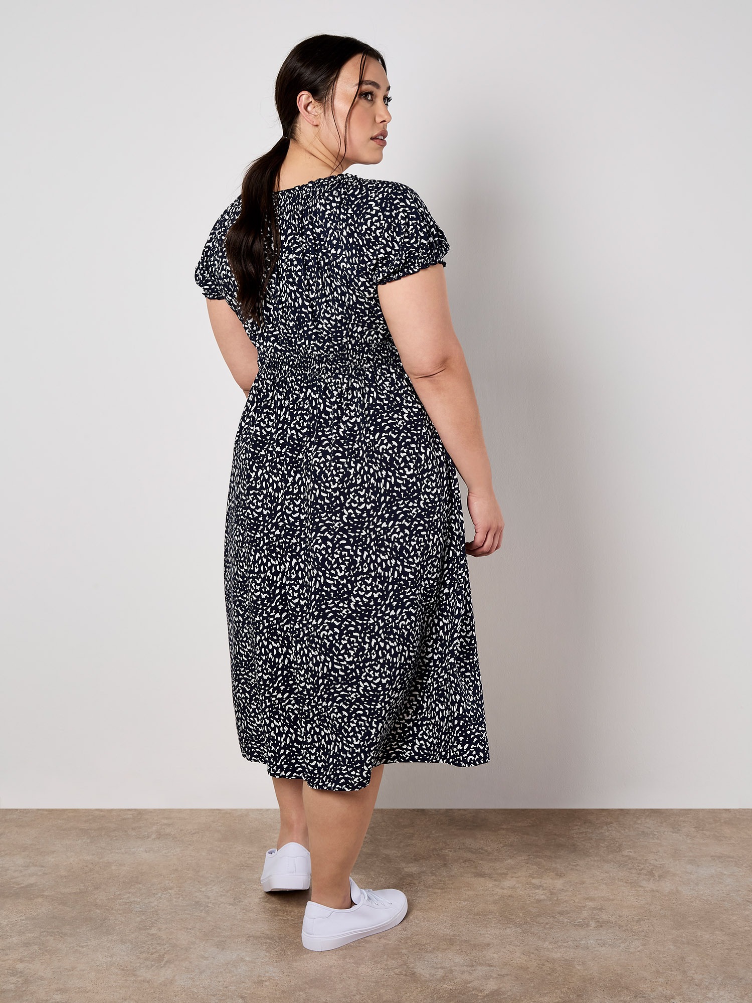 Apricot Druckkleid »Midikleid« Elastischer Bund