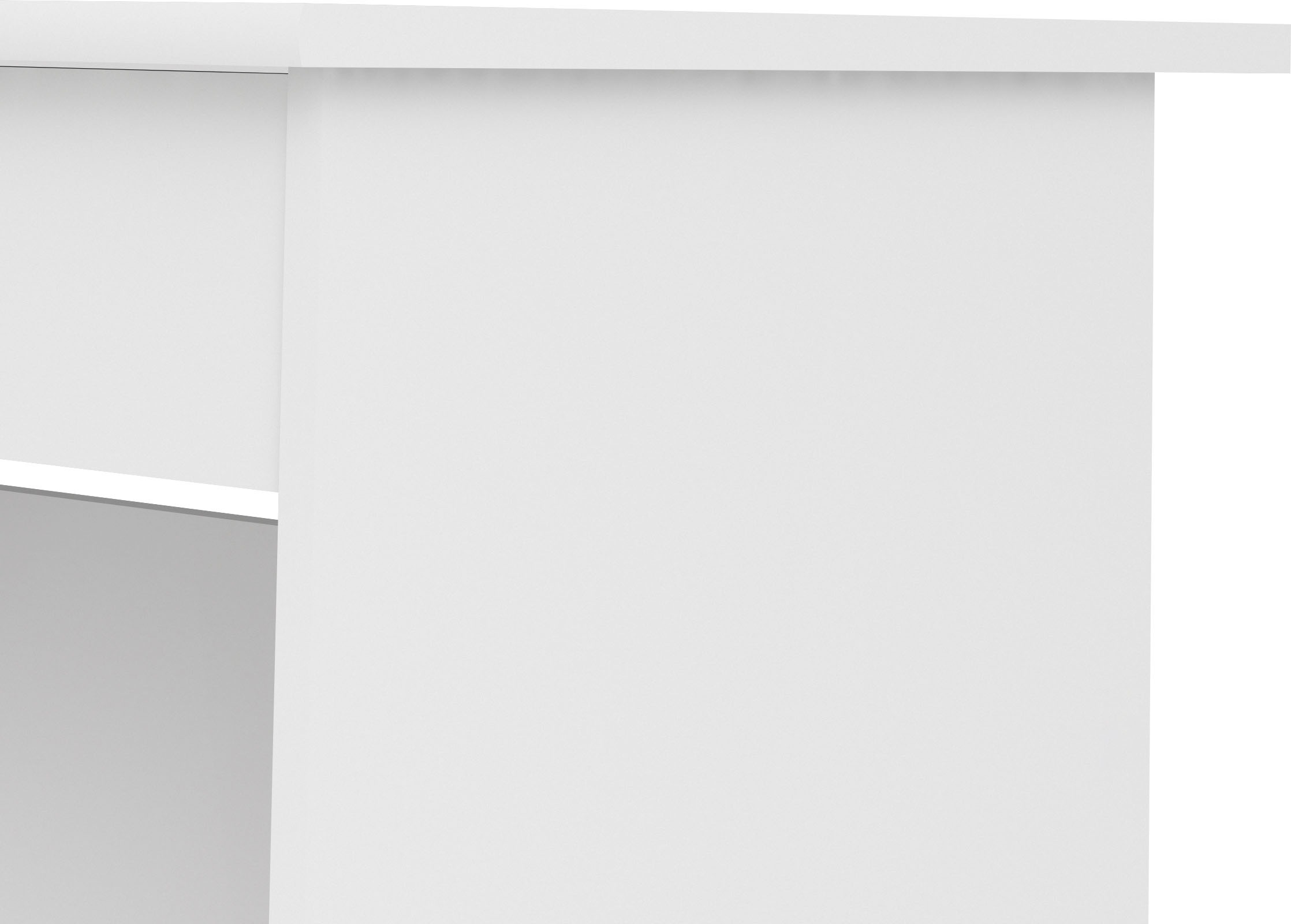 Home affaire Schreibtisch »Plus, Computertisch, mit 3 Schubkästen, 1 Schublade mit Schloss« 1 Einlegeboden, modern, minimalistisch, staurum, B: 109,3 x H: 75,6 cm
