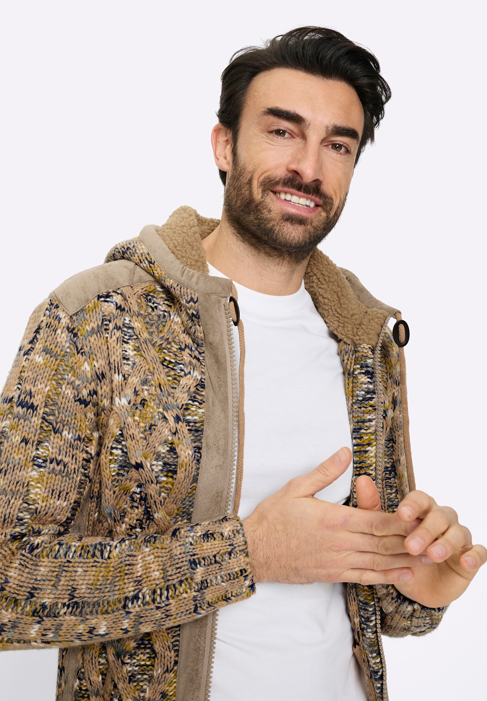 Witt Strickpullover »Strickjacke Strickjacke mit Strukturmuster«