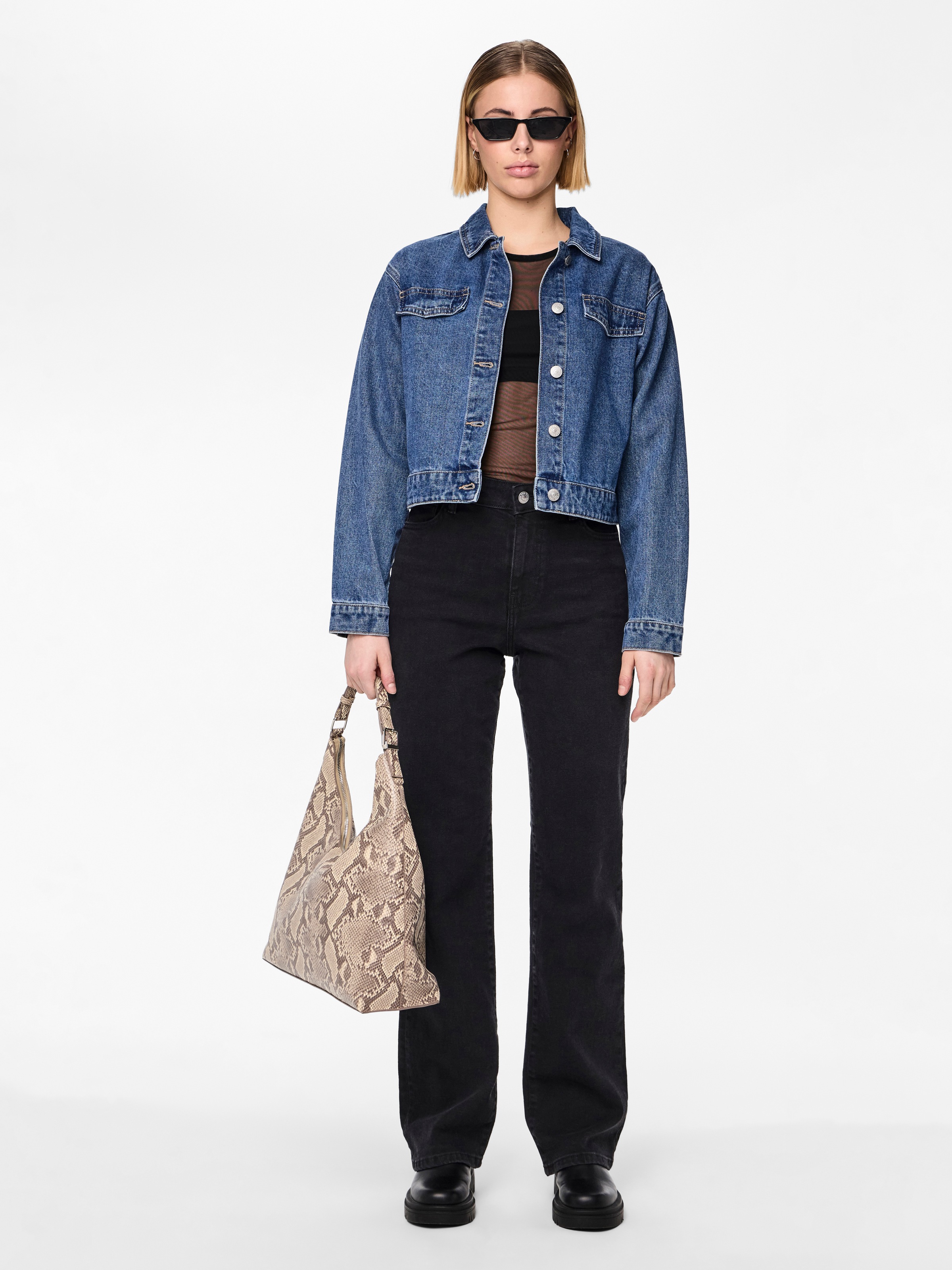 pieces Straight-Jeans »PCKELLY HW STRAIGHT JEANS BL102 NOOS BC«