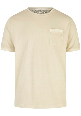 T-Shirt, mit Kontrastmuster innen am Ausschnitt