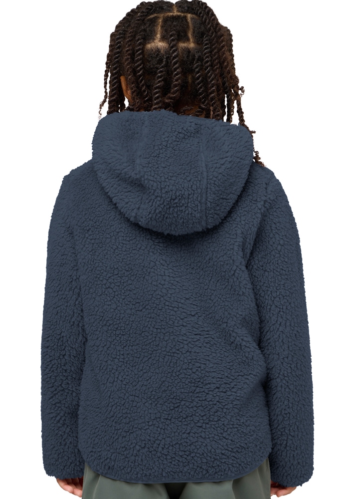 Jack Wolfskin Fleecejacke »ICE CURL HOOD JACKET K« mit Kapuze Übergangsjacke mit Kapuze, mit Brusttasche mit Reißverschluss