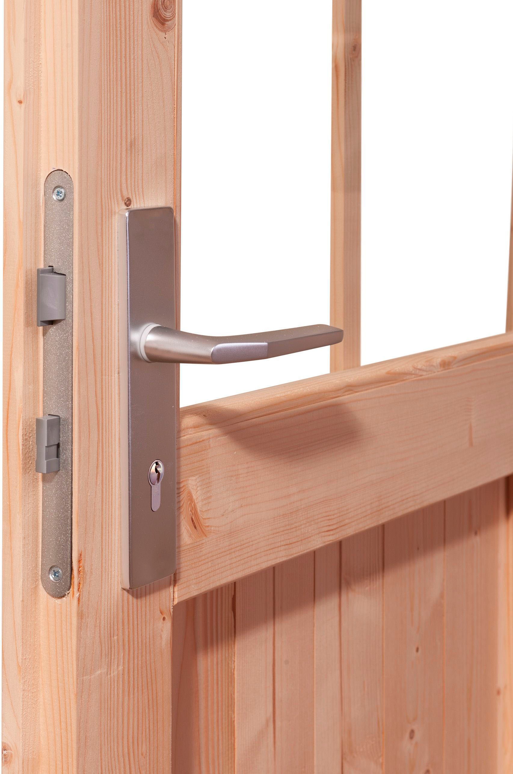 Karibu Gartenhaus »Trittau 3«, 40 mm Wandstärke, mit Fenster