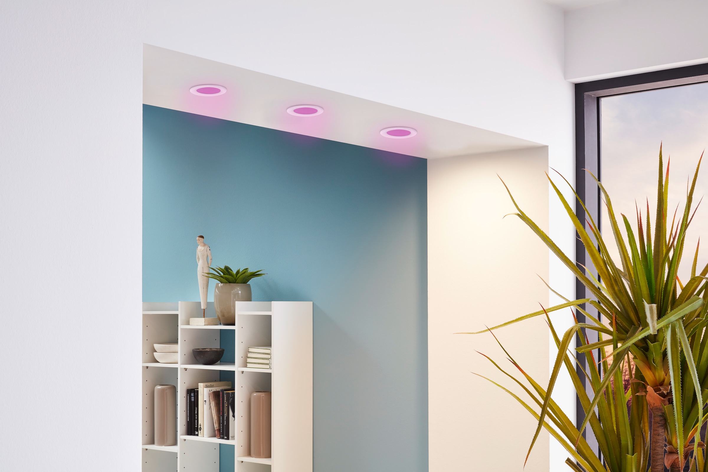 EGLO Einbauleuchte »FUEVA-C«, 3 flammig, Leuchtmittel LED-Board | LED fest integriert, EGLO CONNECT, Steuerung über APP + Fernbedienung,BLE, CCT, RGB