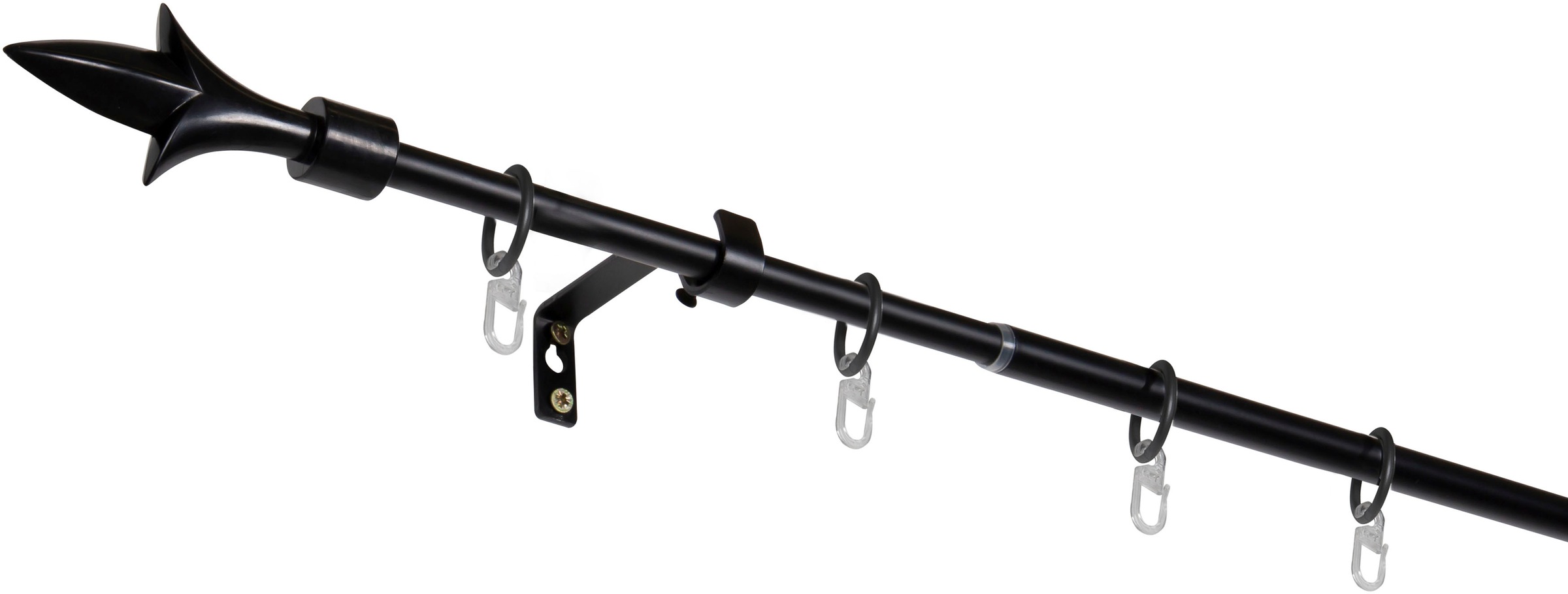 mydeco Gardinenstange »lance«, 1 läufig-läufig, ausziehbar