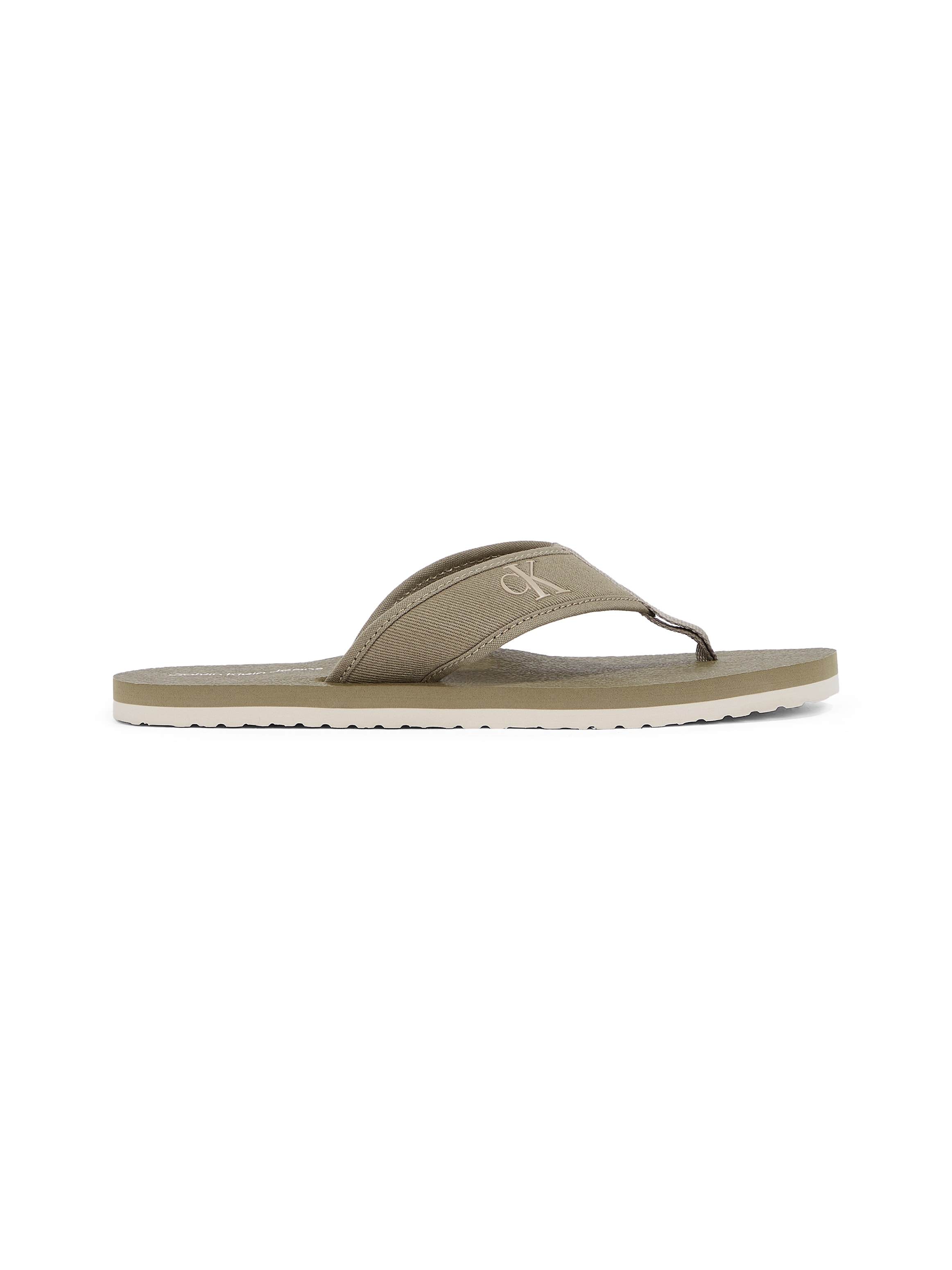 Calvin Klein Jeans Zehentrenner »THONG+ CV«, Sommerschuh, Strandschuh, Badeschuh, Schlappen mit weichem Zehensteg