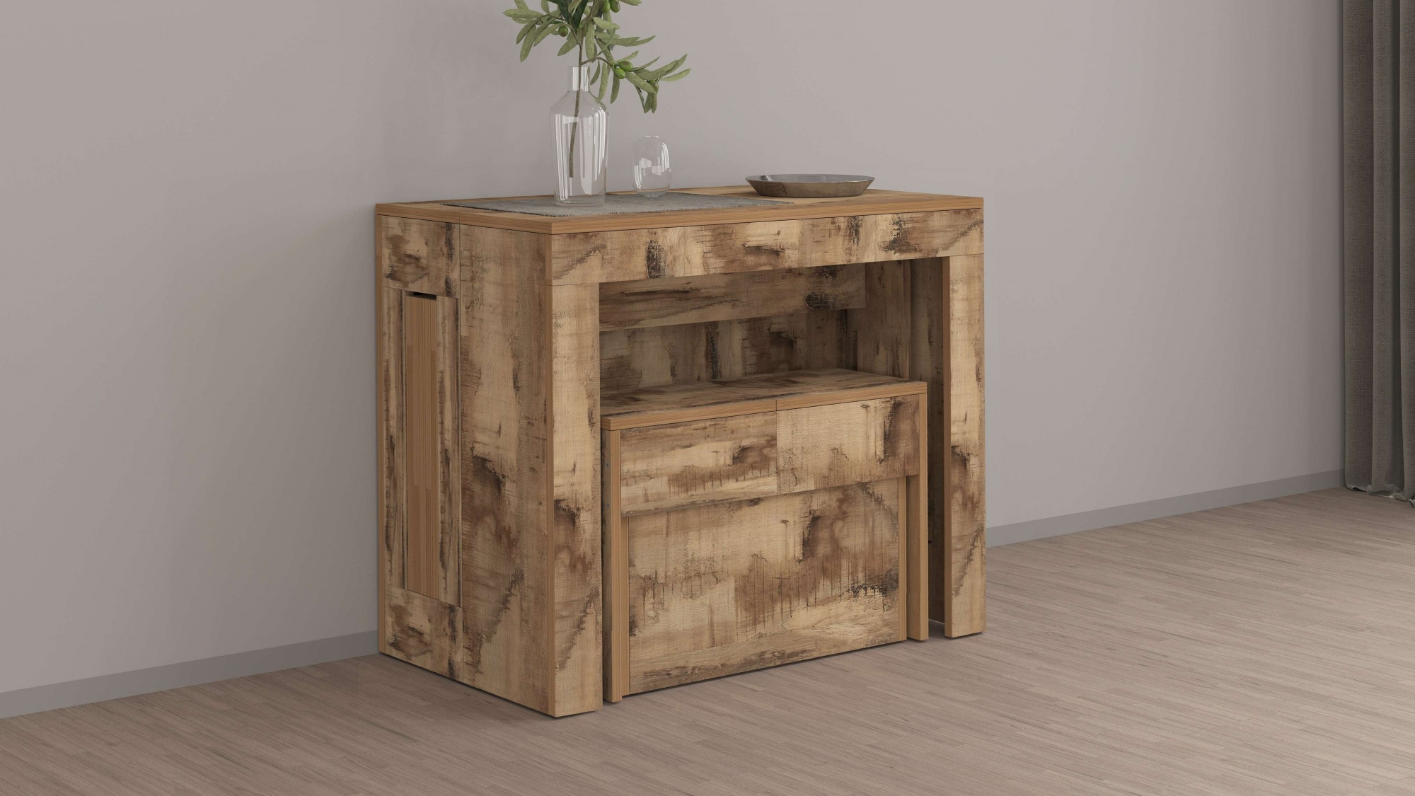 INOSIGN Sitzbank »Praktika, Sitzbank, Bank« 1 Stk. tlg. mit Auszugsfunktion, ausziehbar von 66  auf 290 cm