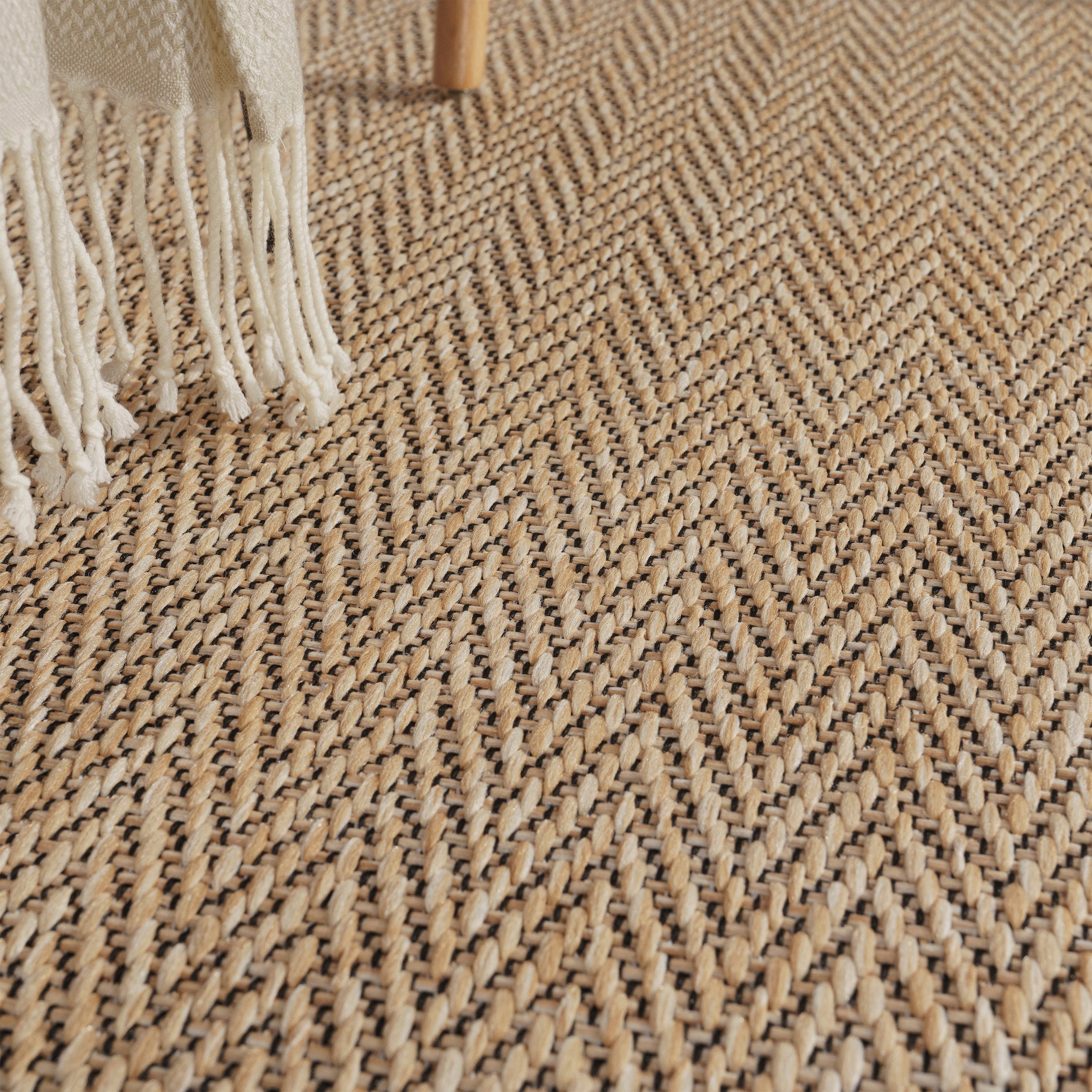Paco Home Teppich »Luca 421« rechteckig 4 mm Höhe Flachgewebe, meliert, geometrisch, In- und Outdoor geeignet