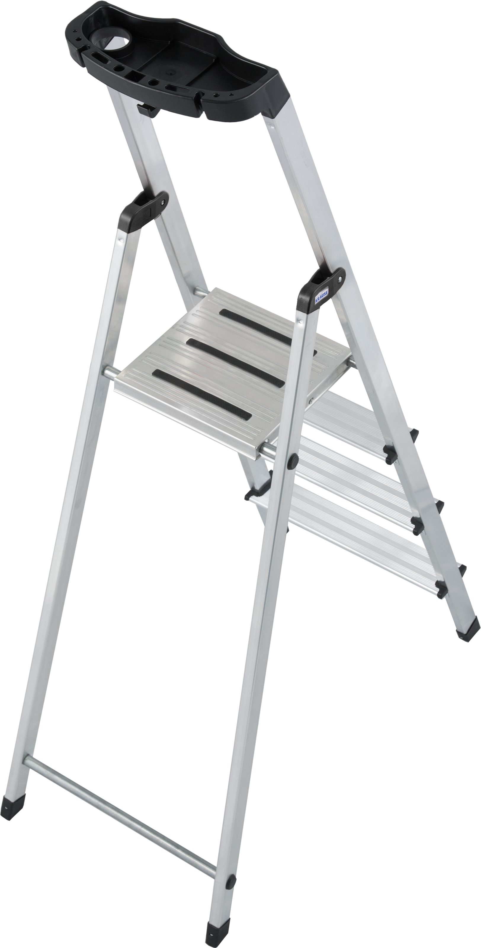 KRAUSE Stehleiter »Safety«, Aluminium, 1x4 Stufen, Arbeitshöhe ca. 285 cm