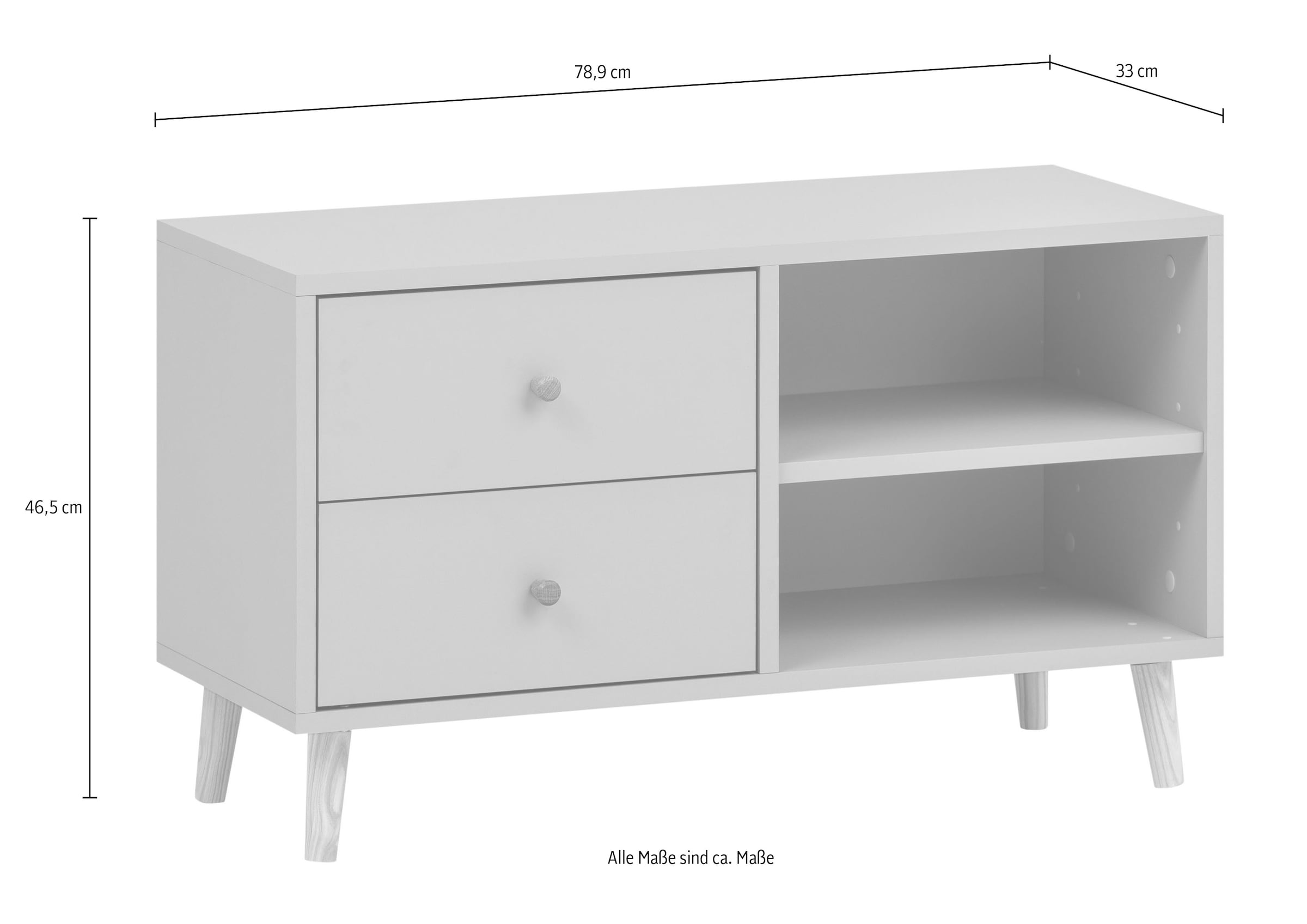 Schildmeyer Bank »Bjarne, Breite 78 cm« Griff und Möbelfüße aus Massivholz