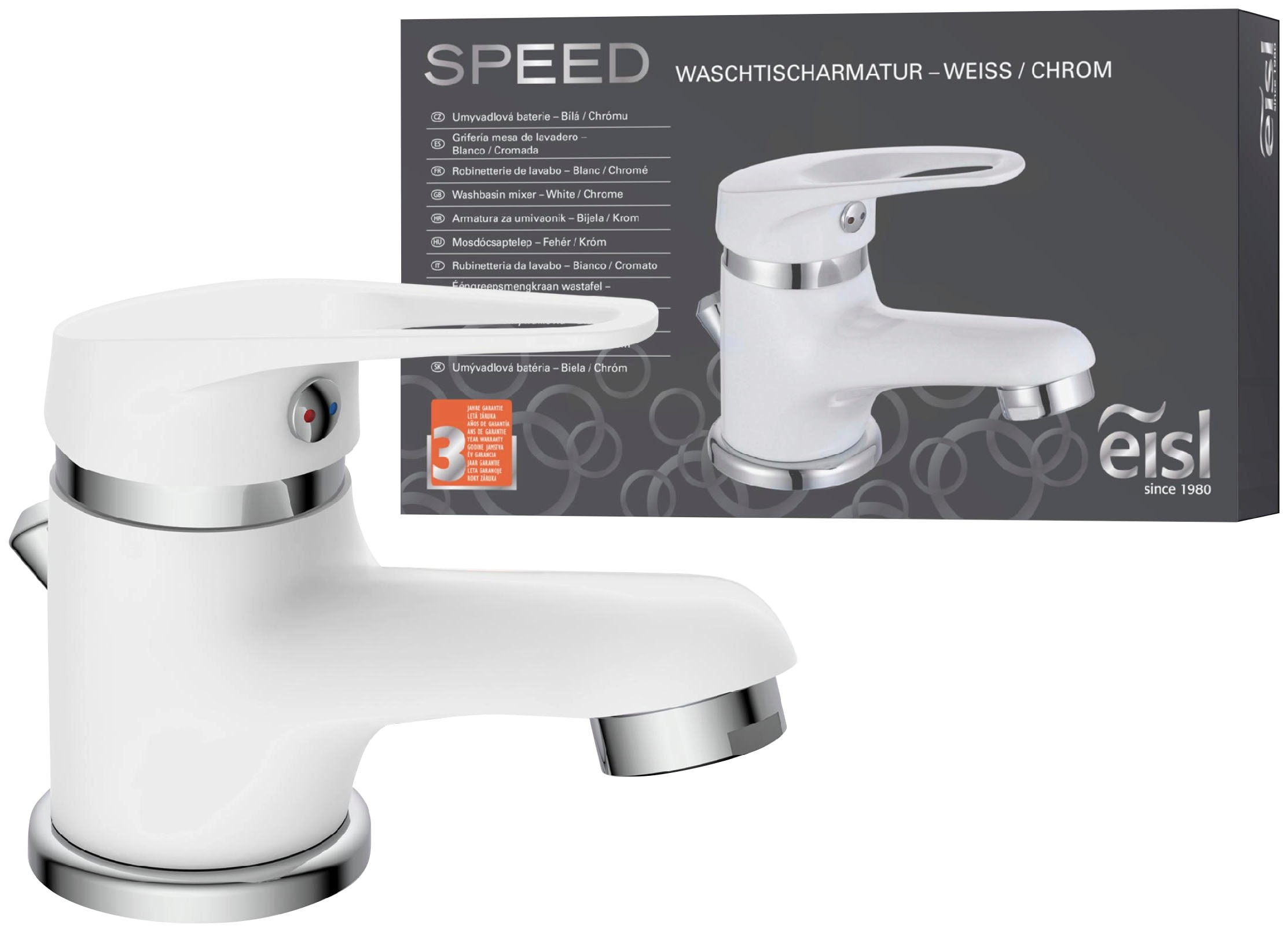 Eisl Badarmatur »3-teilige Serie SPEED« Set,  geräuscharm, Marken-Mischdüse