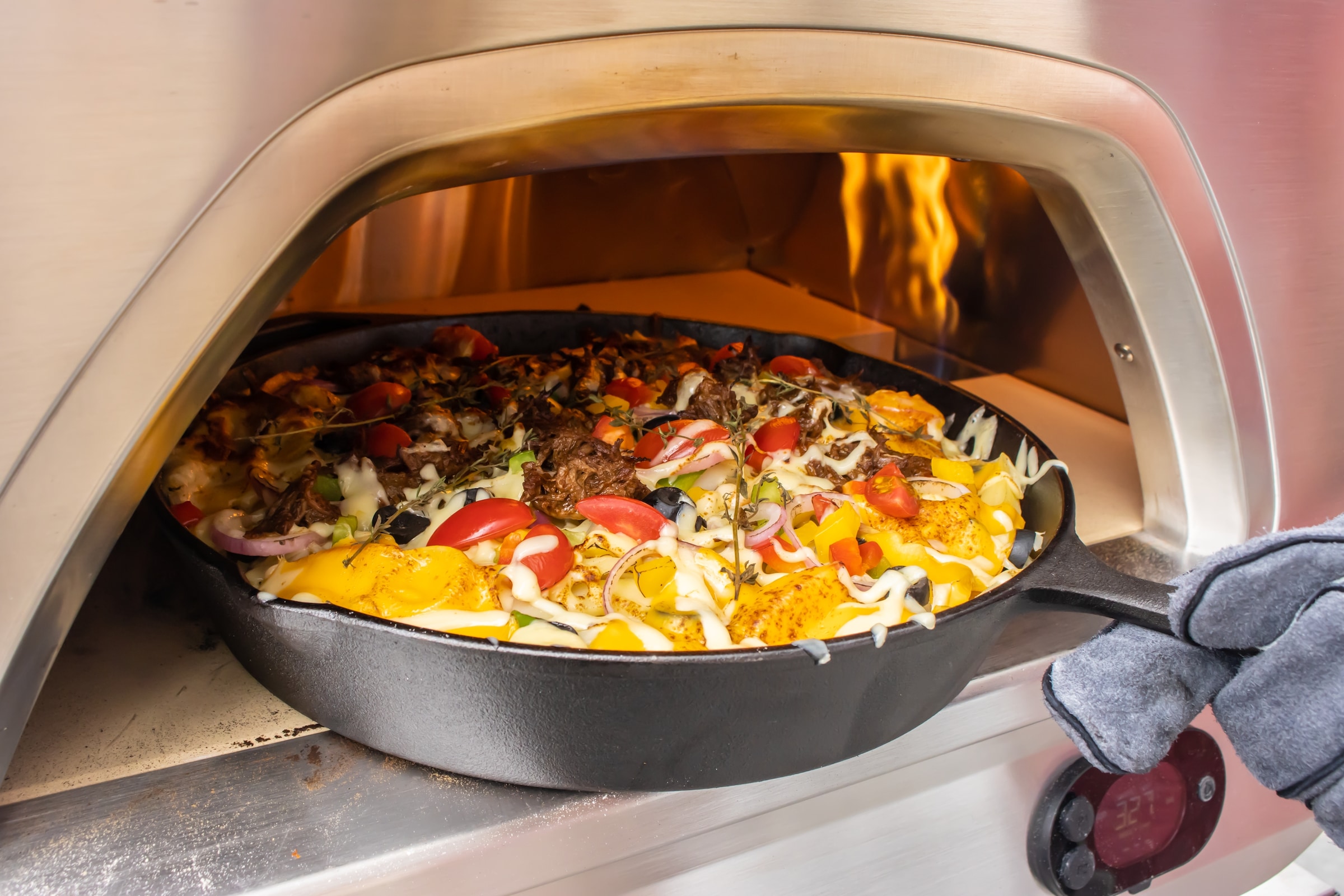 Buschbeck Gasgrill »Pizzaofen X1 inkl. Bluetooth-Thermometer«, BxTxH: 48x52x74 cm