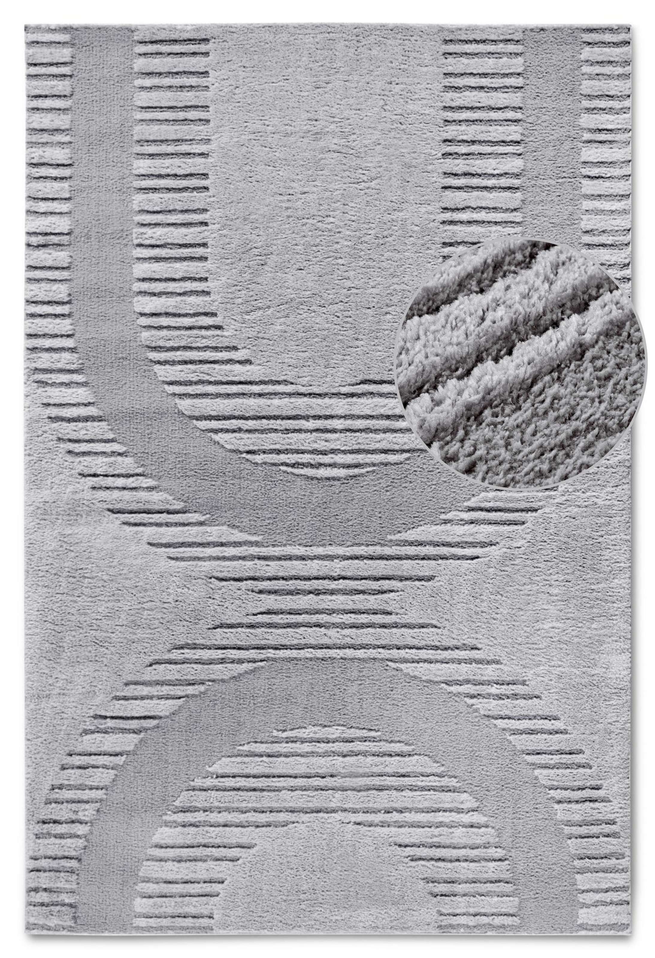 ELLE DECORATION Designteppich »Bartoux«, rechteckig, 18 mm Höhe, Hochflor, Shaggy, Läufer, weich, Langflor, modern, Hoch Tief Effekt