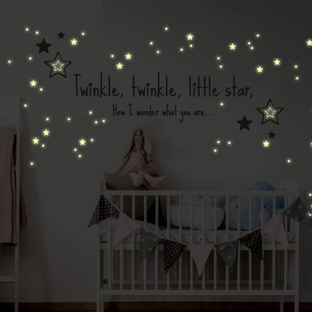 Wall-Art Wandtattoo »Twinkle little star Leuchtsterne«, (1 St.) bequem  kaufen
