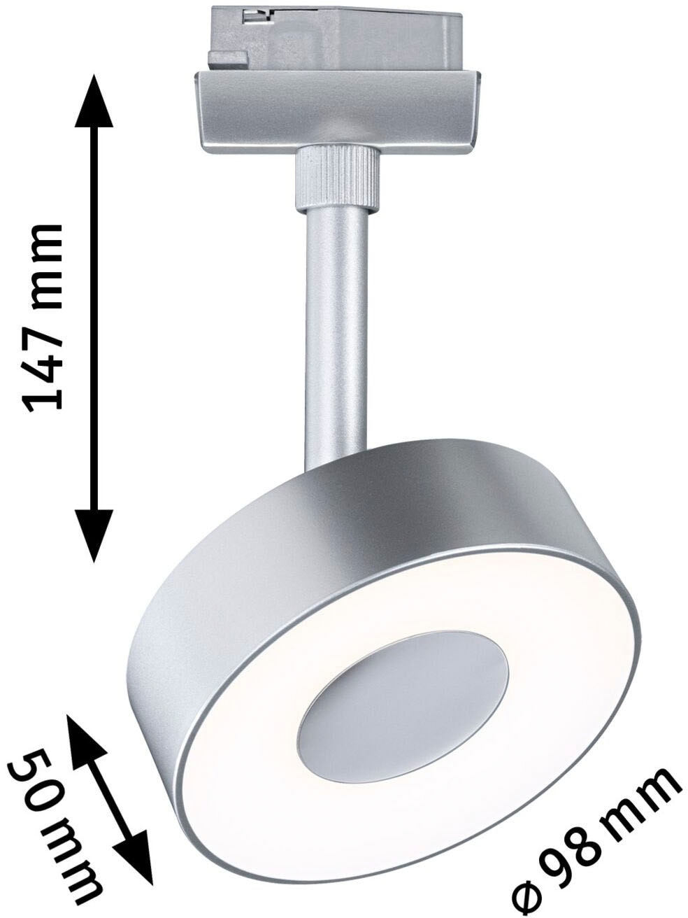 Paulmann Schienensystem-Leuchten »URail Spot Circle 1x5W 4000K 230V« LED-Modul 1 Stk. Neutralweiß 3-Step-Dimmbar