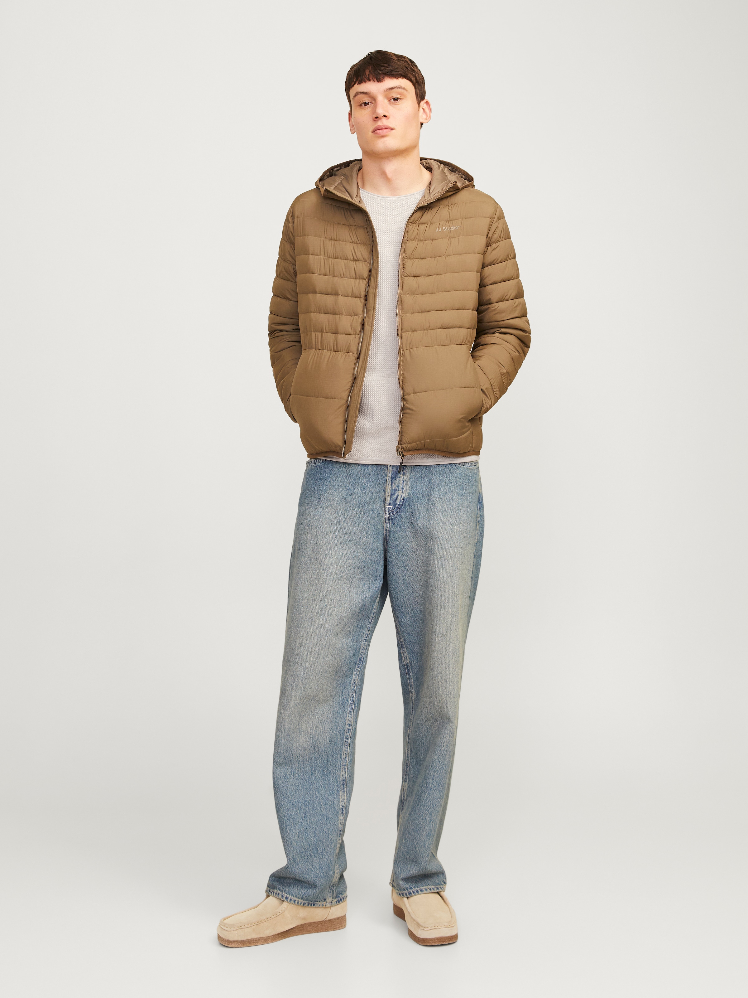 Jack & Jones Rundhalspullover »JJECOOPER KNIT CREW NECK NOOS«, in Strick Optik