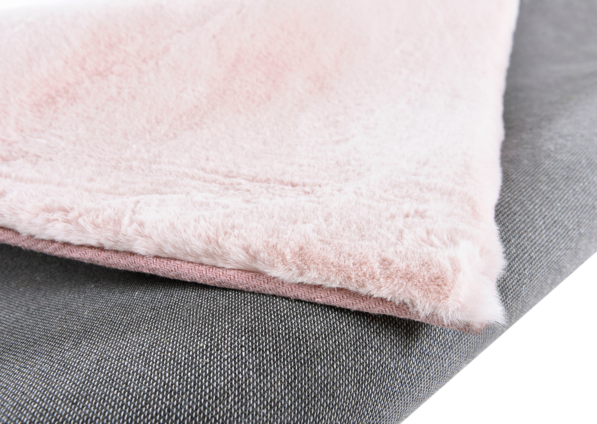 my home Fellteppich »Guidel« rechteckig 30 mm Höhe Kunstfell, Kuschelteppich, Uni Farben, super weich, Wohnzimmer