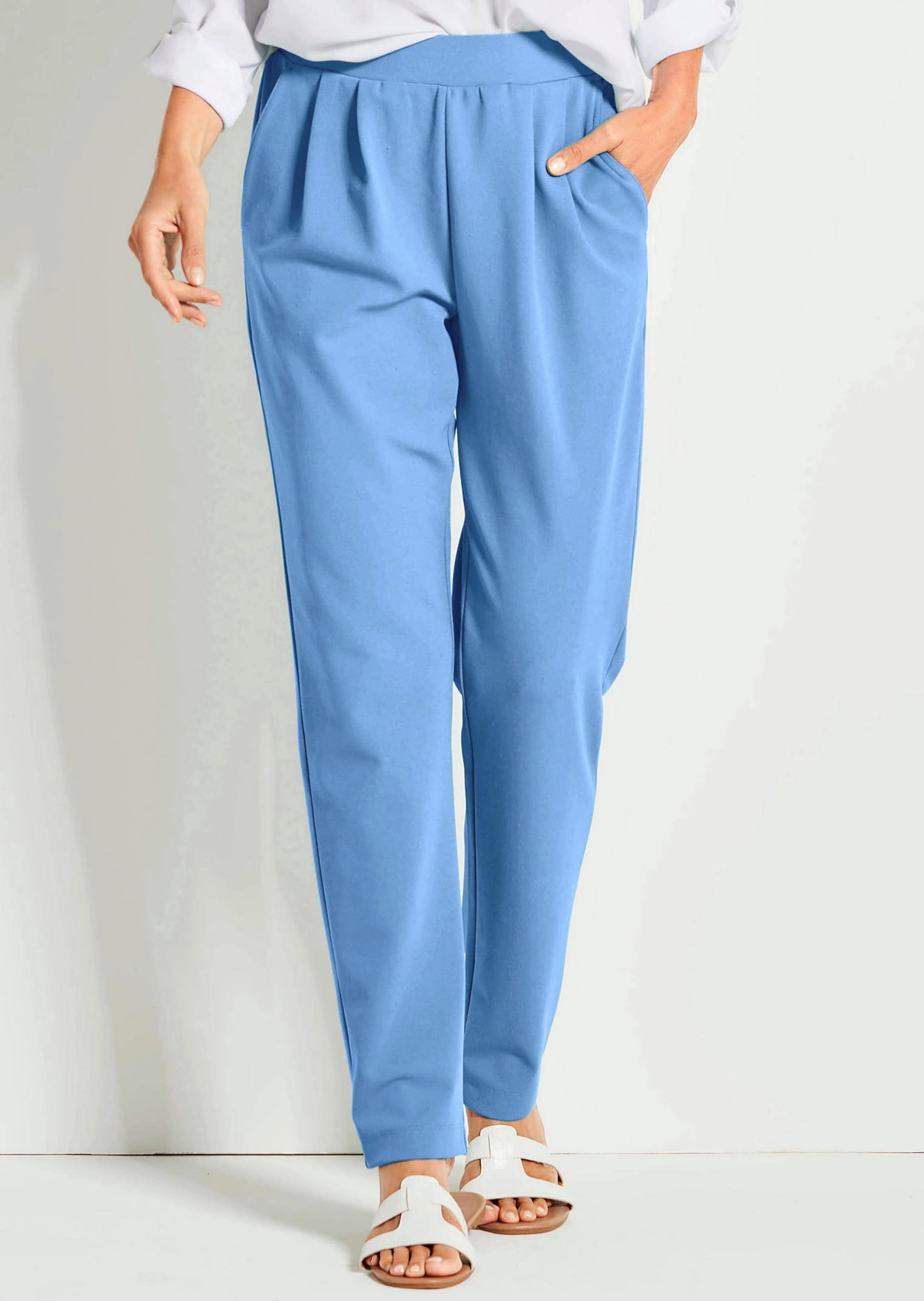 GOLDNER Schlupfhose »Weite Schlupfhose SARA in Krepp-Qualität«