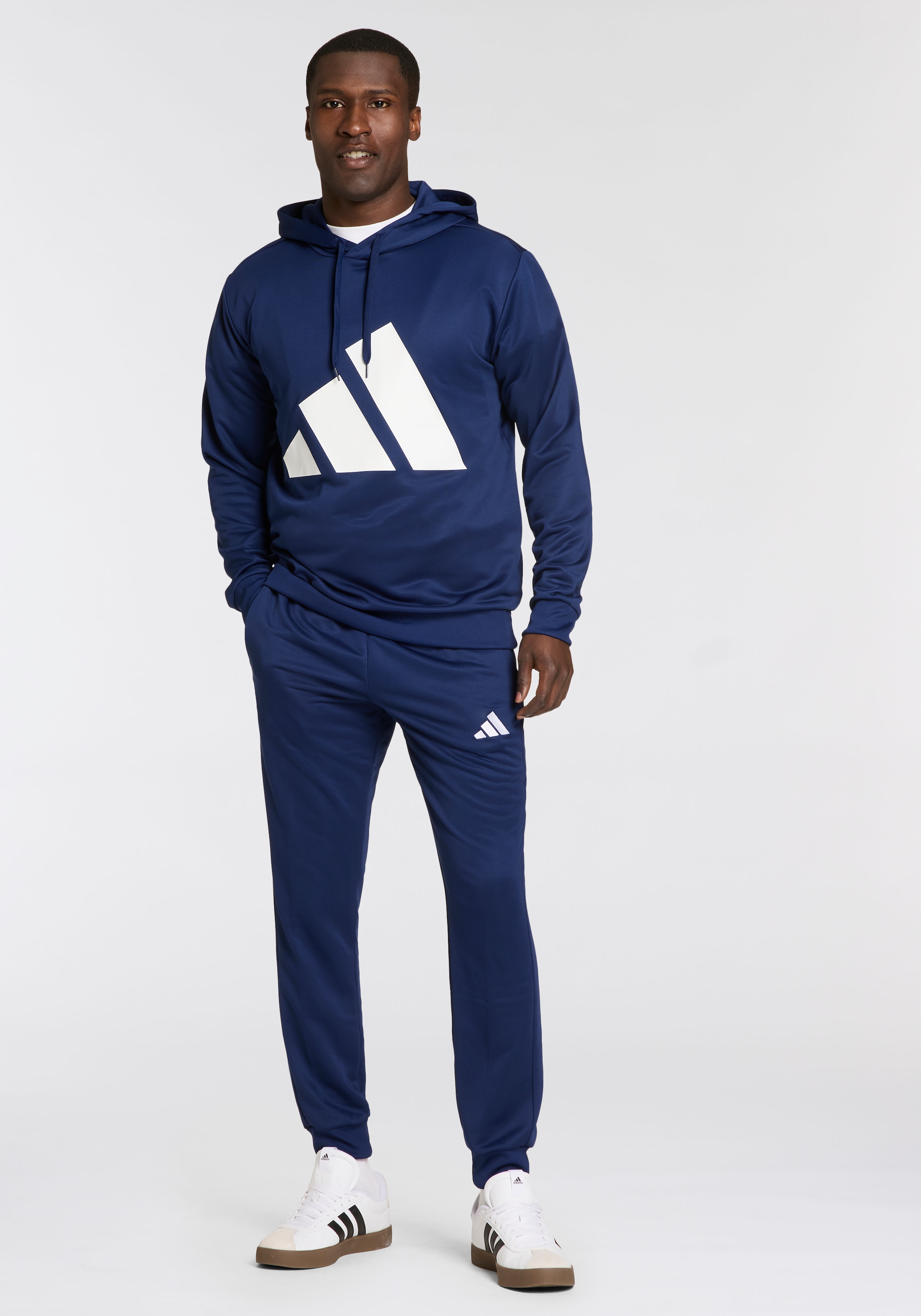 adidas Sportswear Trainingsanzug »M BL FT HD TS«, (2 tlg.), aus weichem French-Terry-Material, Hoodie