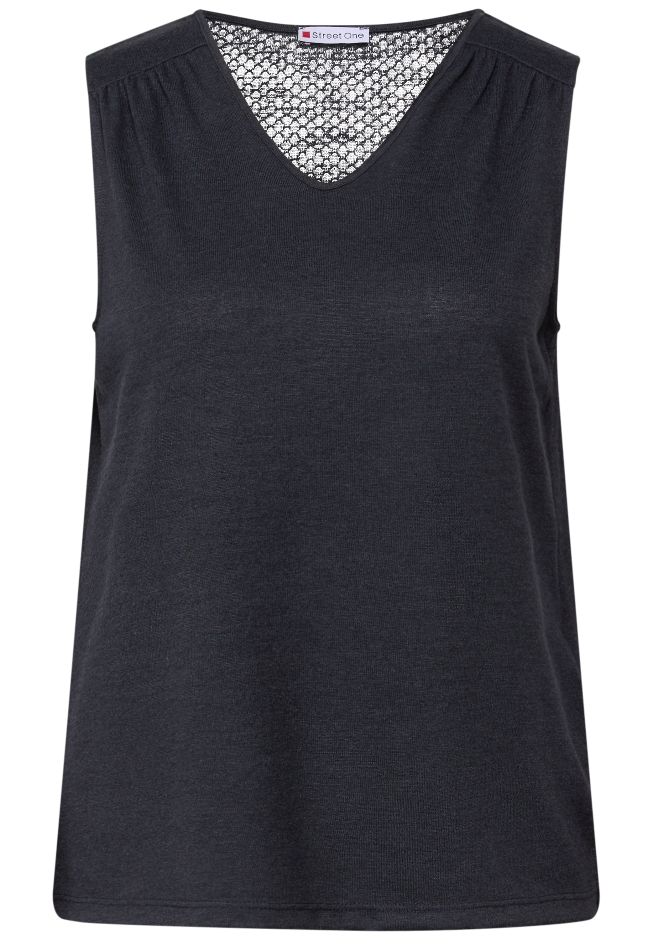 STREET ONE Shirttop, mit Spitze
