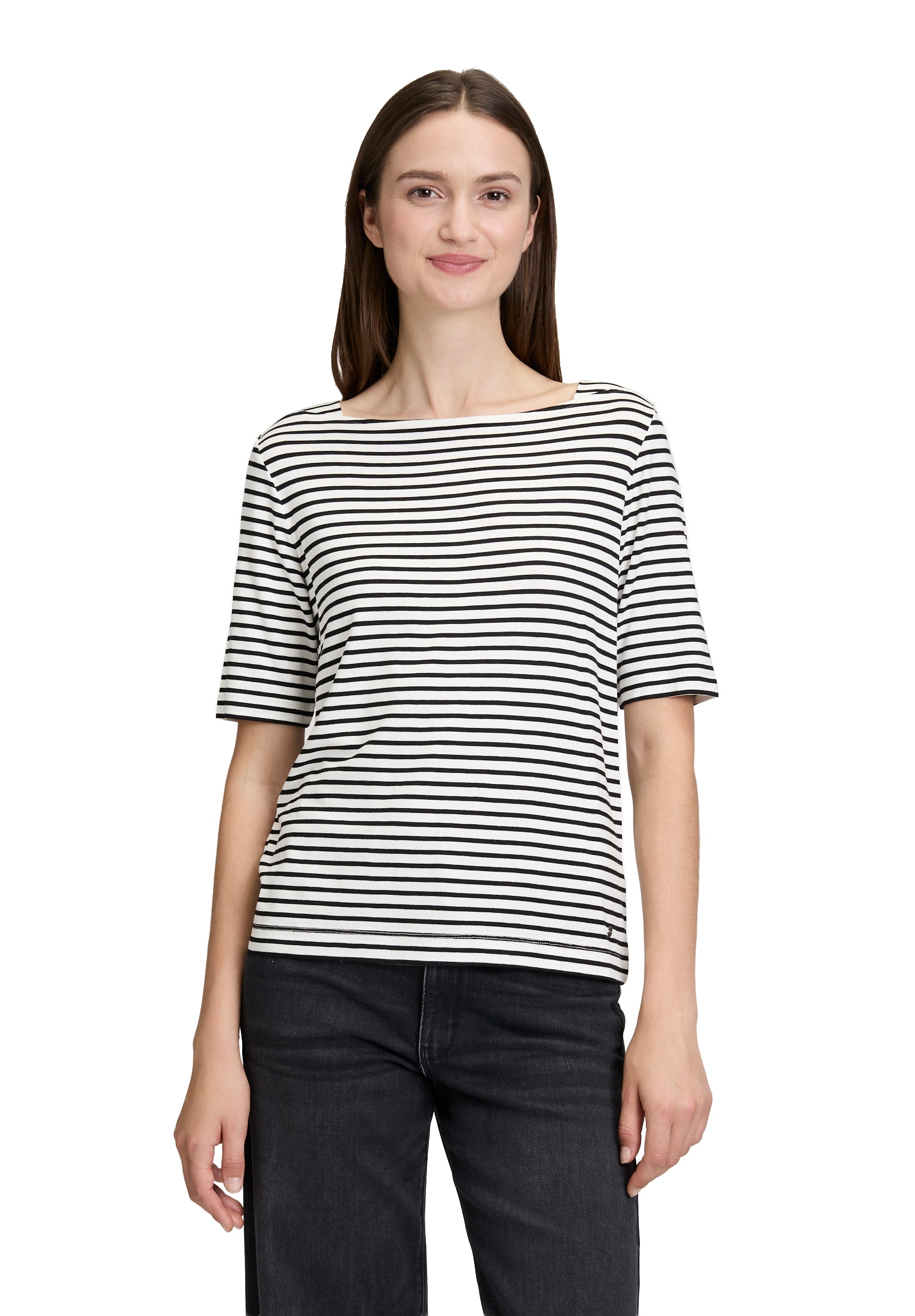 Betty&Co Langarmshirt »Streifenshirt mit U-Boot-Ausschnitt«